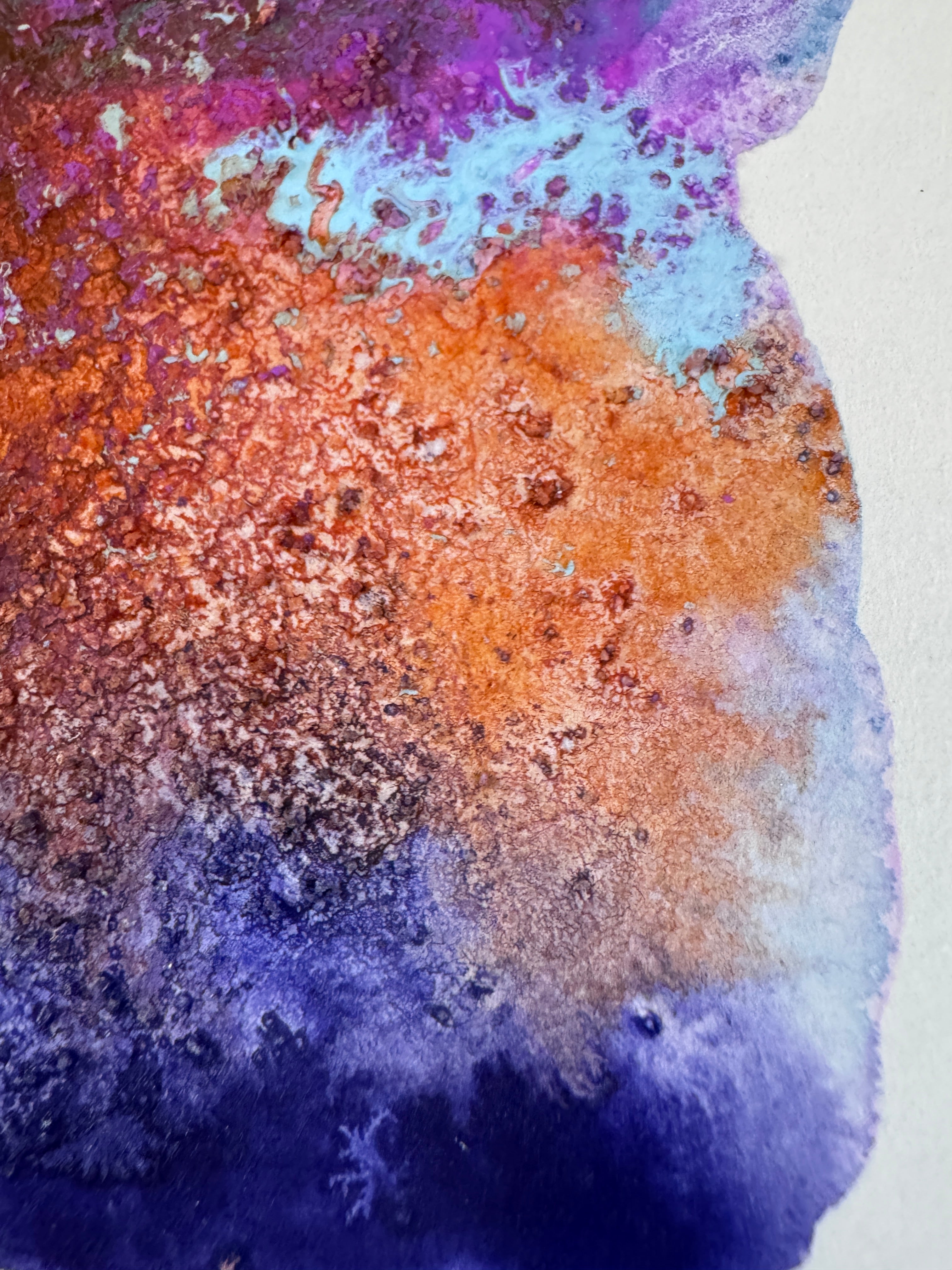 Liminal Light is an original abstract watercolour
