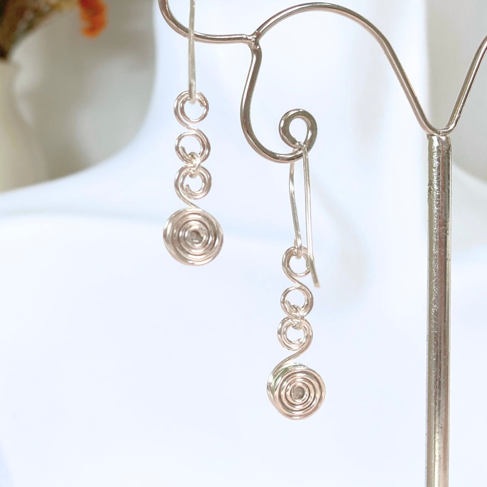 Green crystal dangle earrings | Emerald or Peridot | Sterling silver or 14k gold-filled | Birthstone gift for May or August