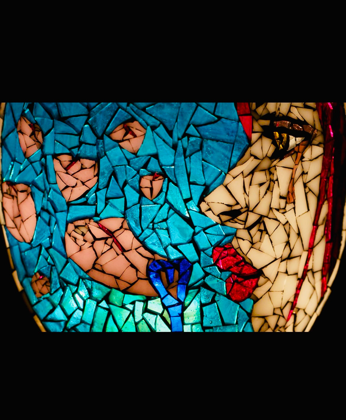 Custom Handmade Stained Glass Mosaic Votive