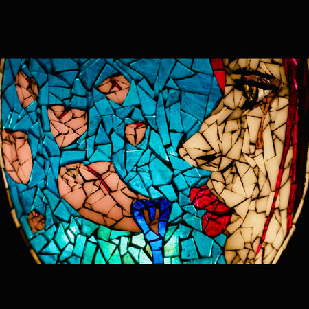 Custom Handmade Stained Glass Mosaic Votive