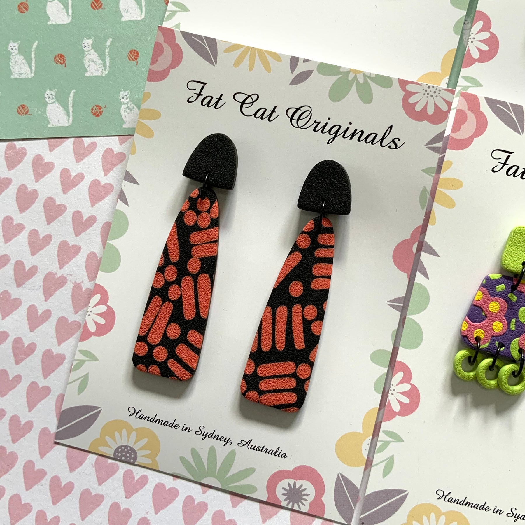 FAT CAT EARRING EDIT 4 | Curated Statement Bundle of 4