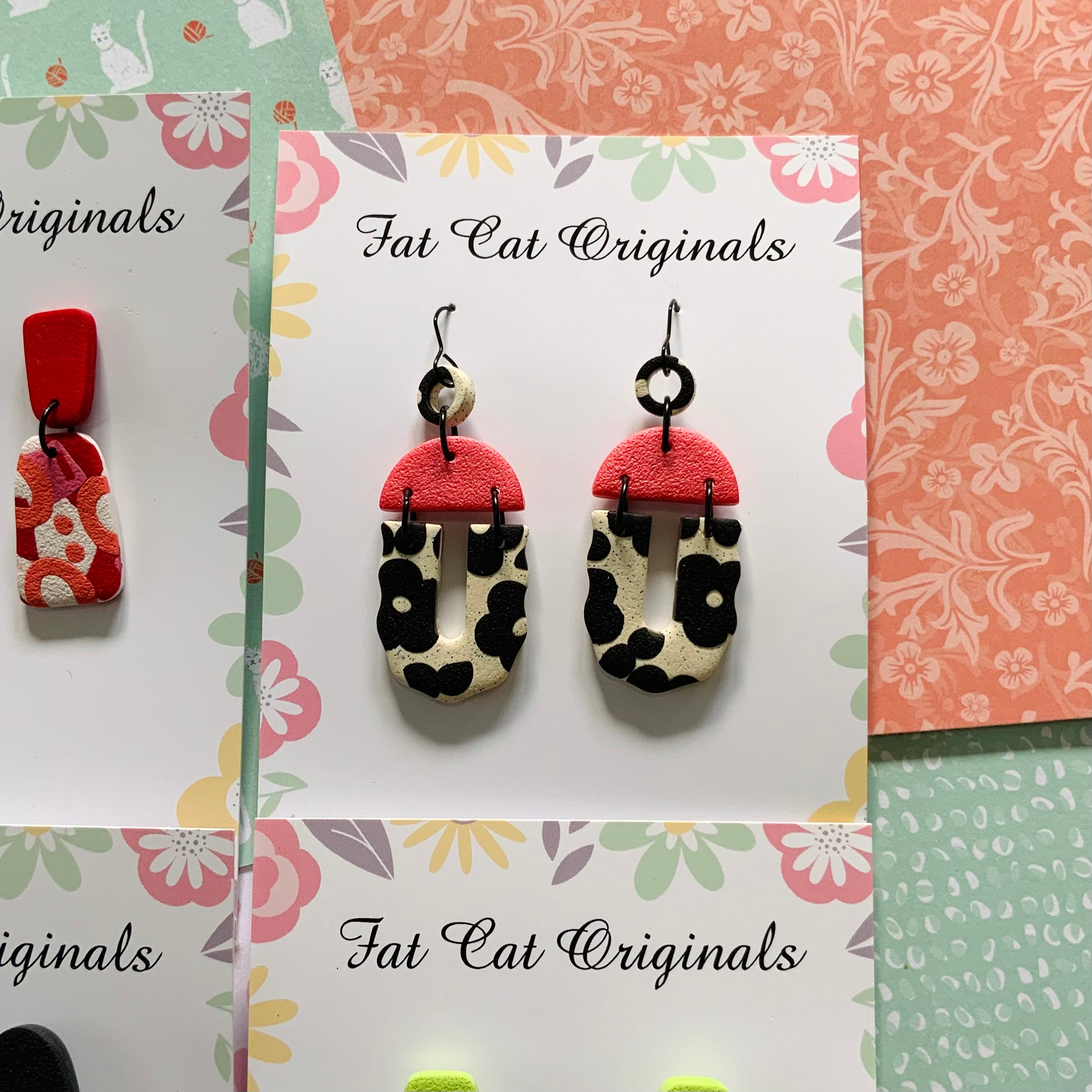 FAT CAT EARRING EDIT 4 | Curated Statement Bundle of 4