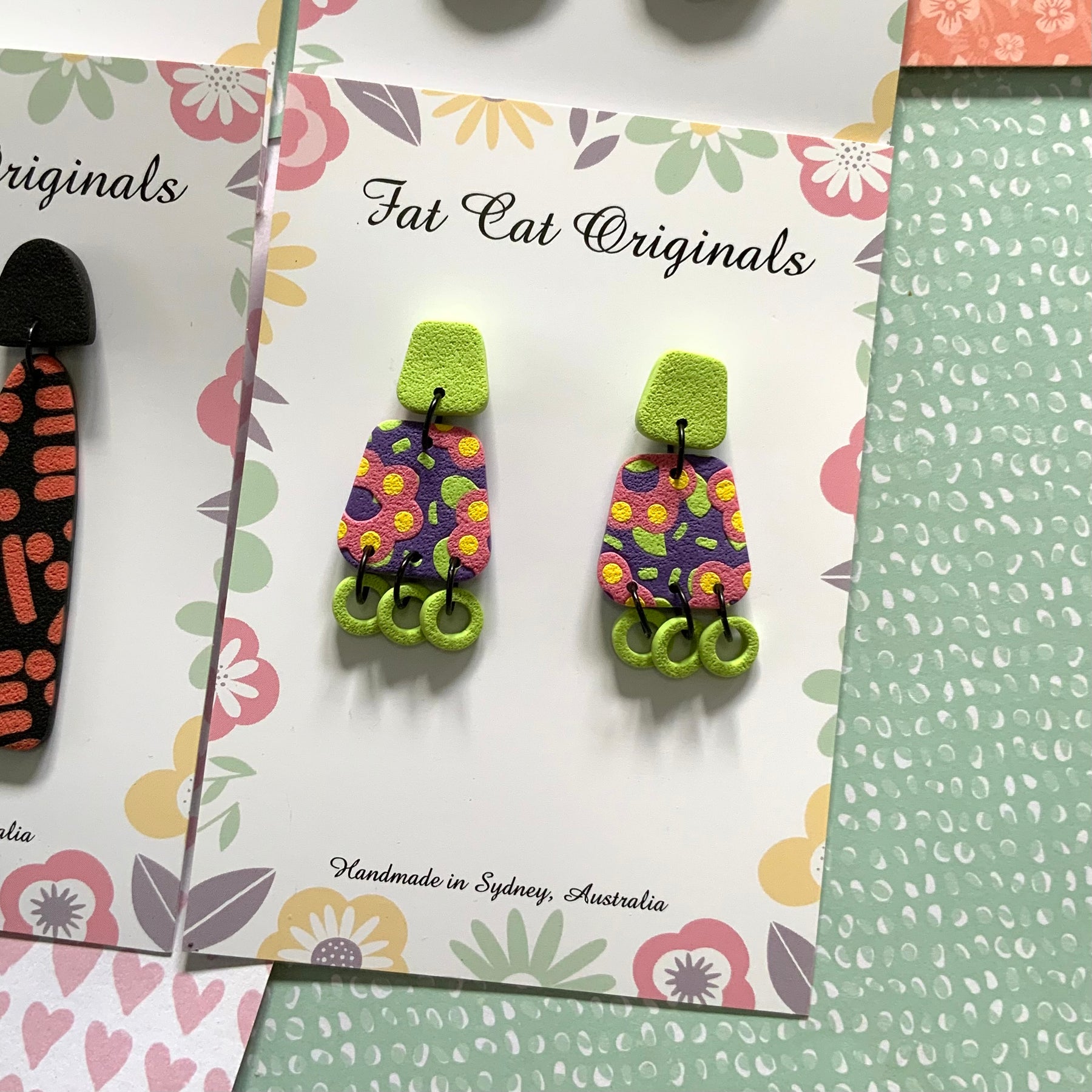 FAT CAT EARRING EDIT 4 | Curated Statement Bundle of 4