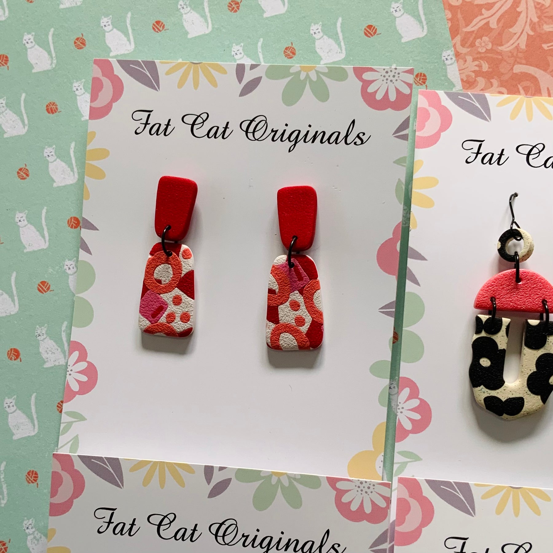 FAT CAT EARRING EDIT 4 | Curated Statement Bundle of 4