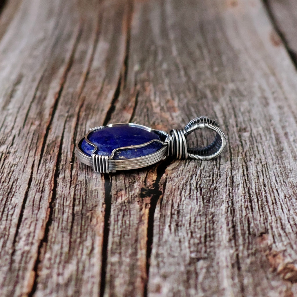 Sterling Silver Lapis Lazuli Pendant ~ Awaken Your Inner Royal