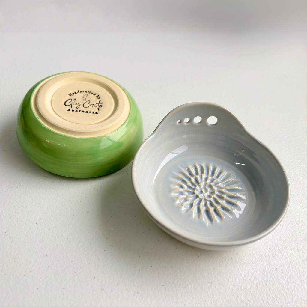 Personalised CUSTOM Ceramic Garlic Ginger Grater Herb Stripper