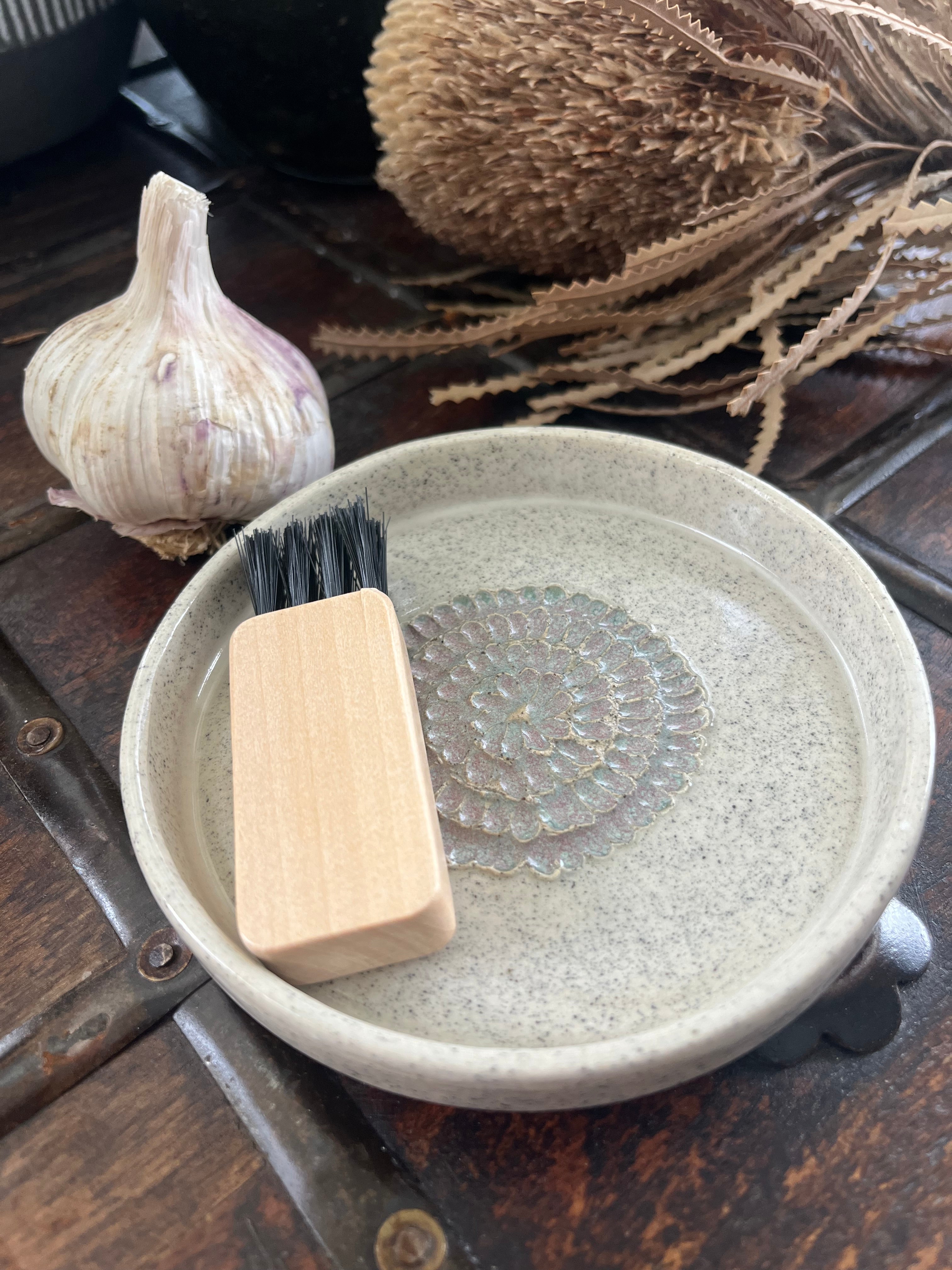Ceramic Grater with Brush