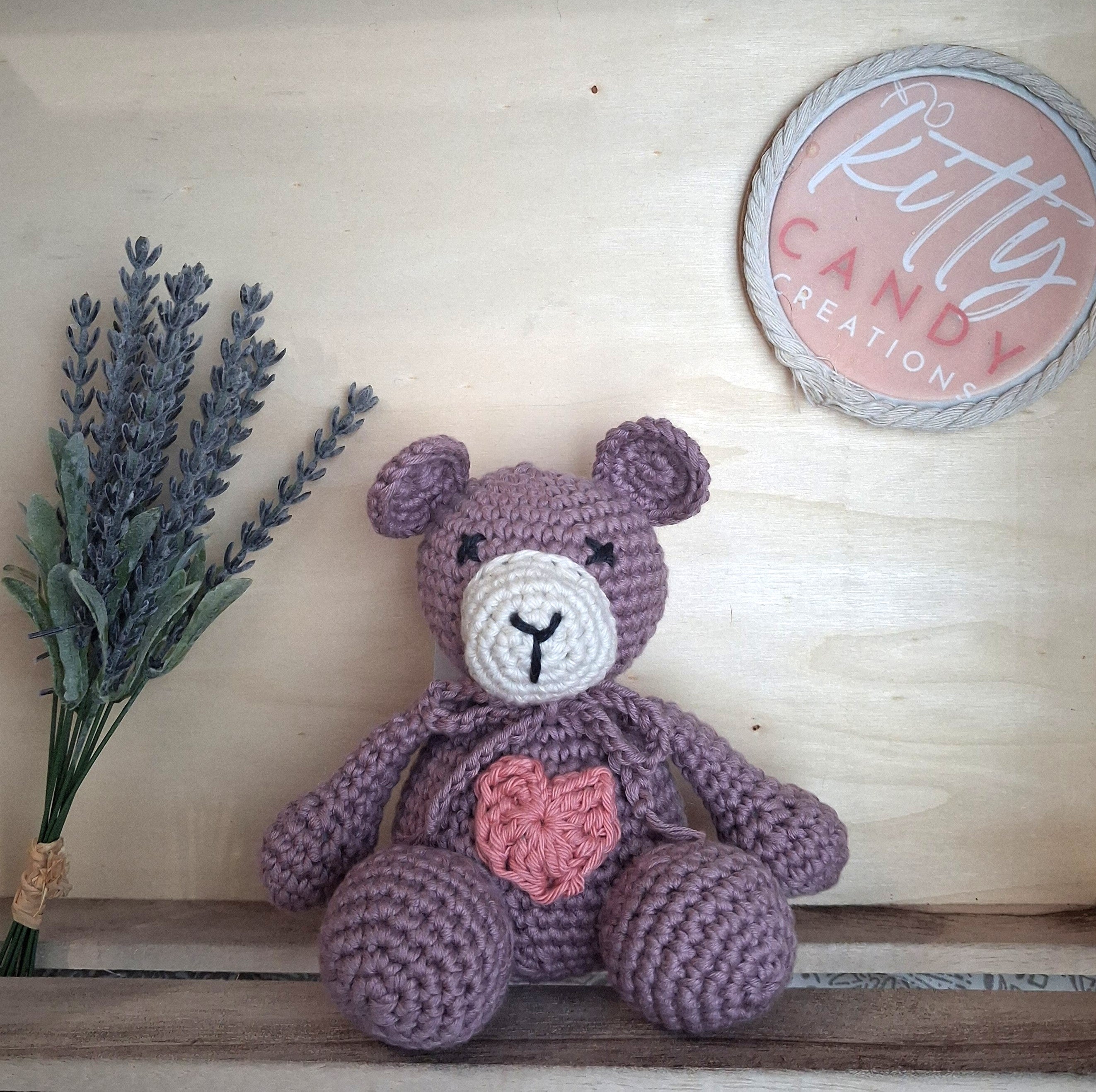 Handmade Crochet Little Bear - 100% cotton