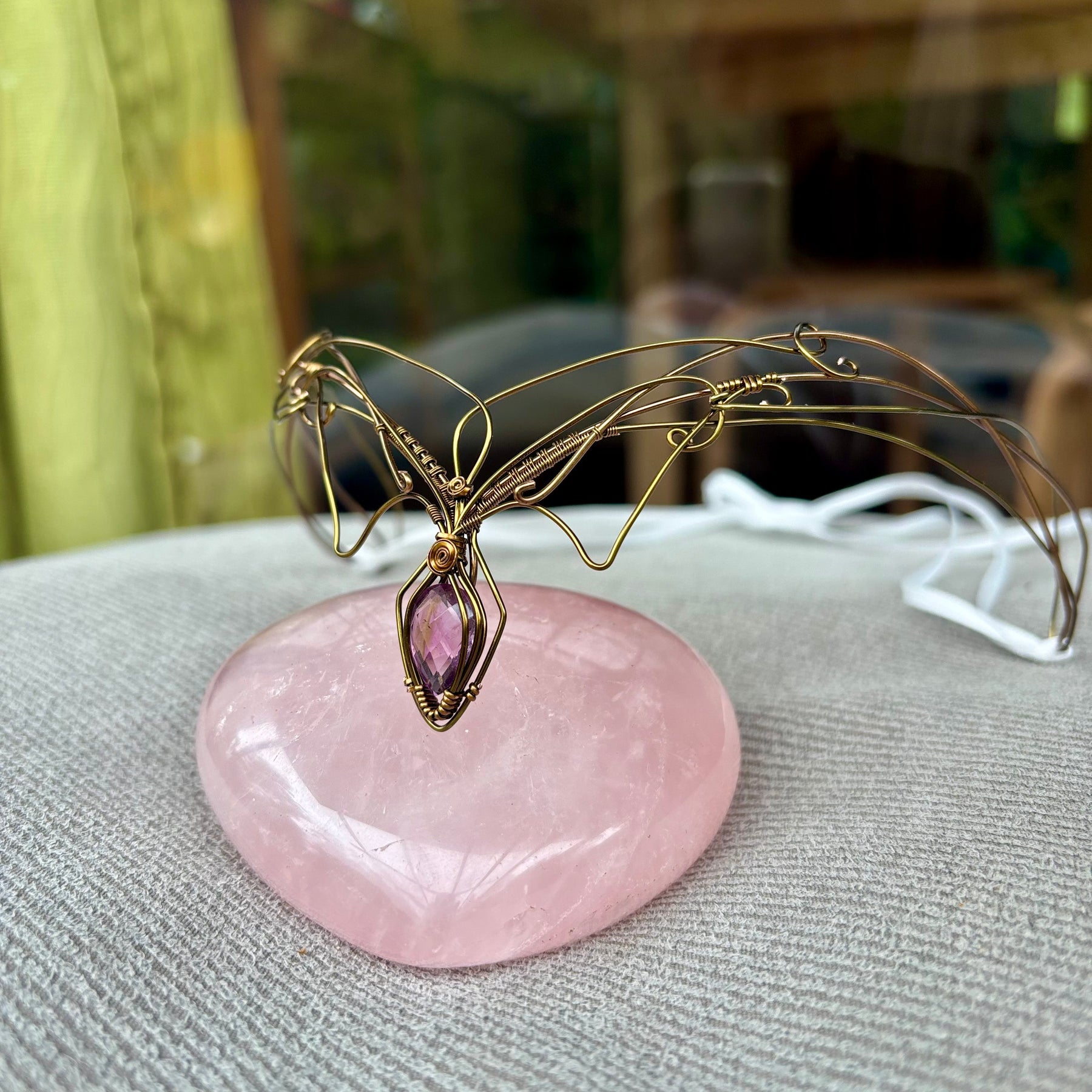 Amethyst Crystal elven fairy fantasy crown