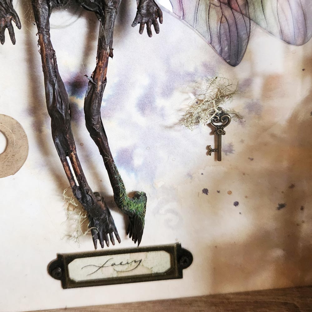 Faery Specimen #147 Mummified Fairy Framed Curio