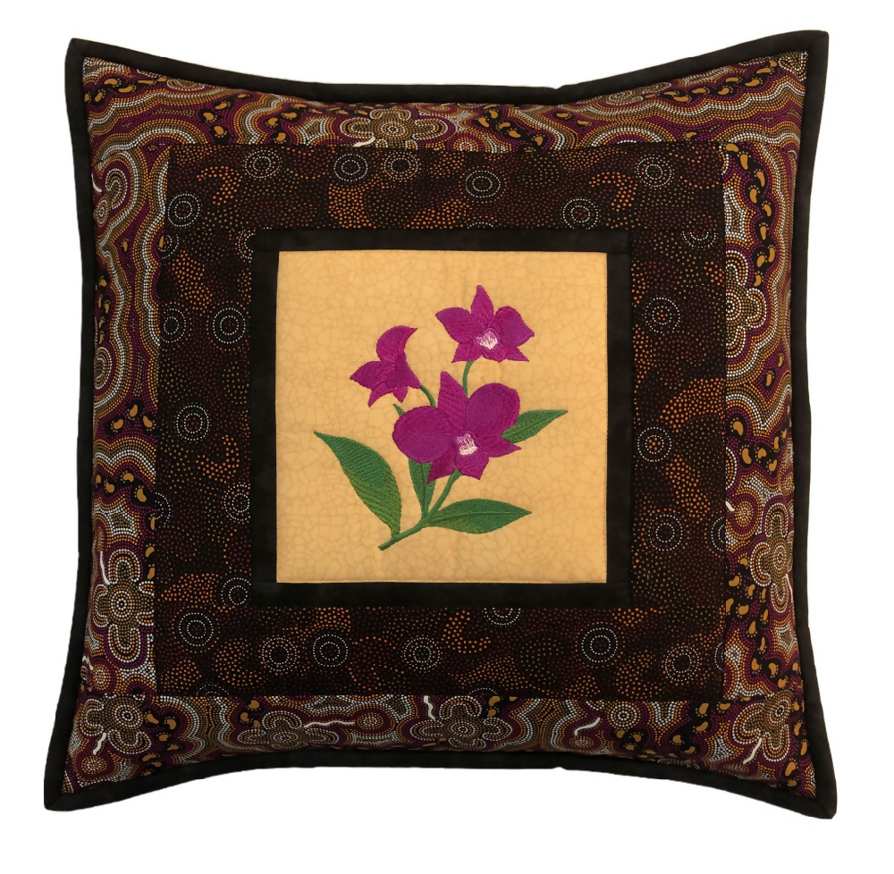 cushion-cover-handmade-Australian-native-Cooktown-orchid_1