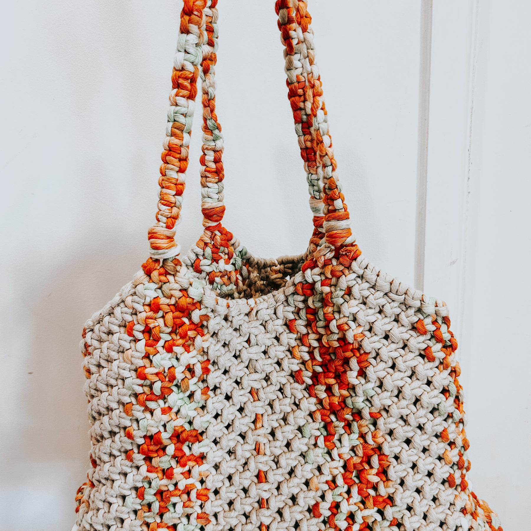 Handmade Linen & Cotton Shoulder Bag