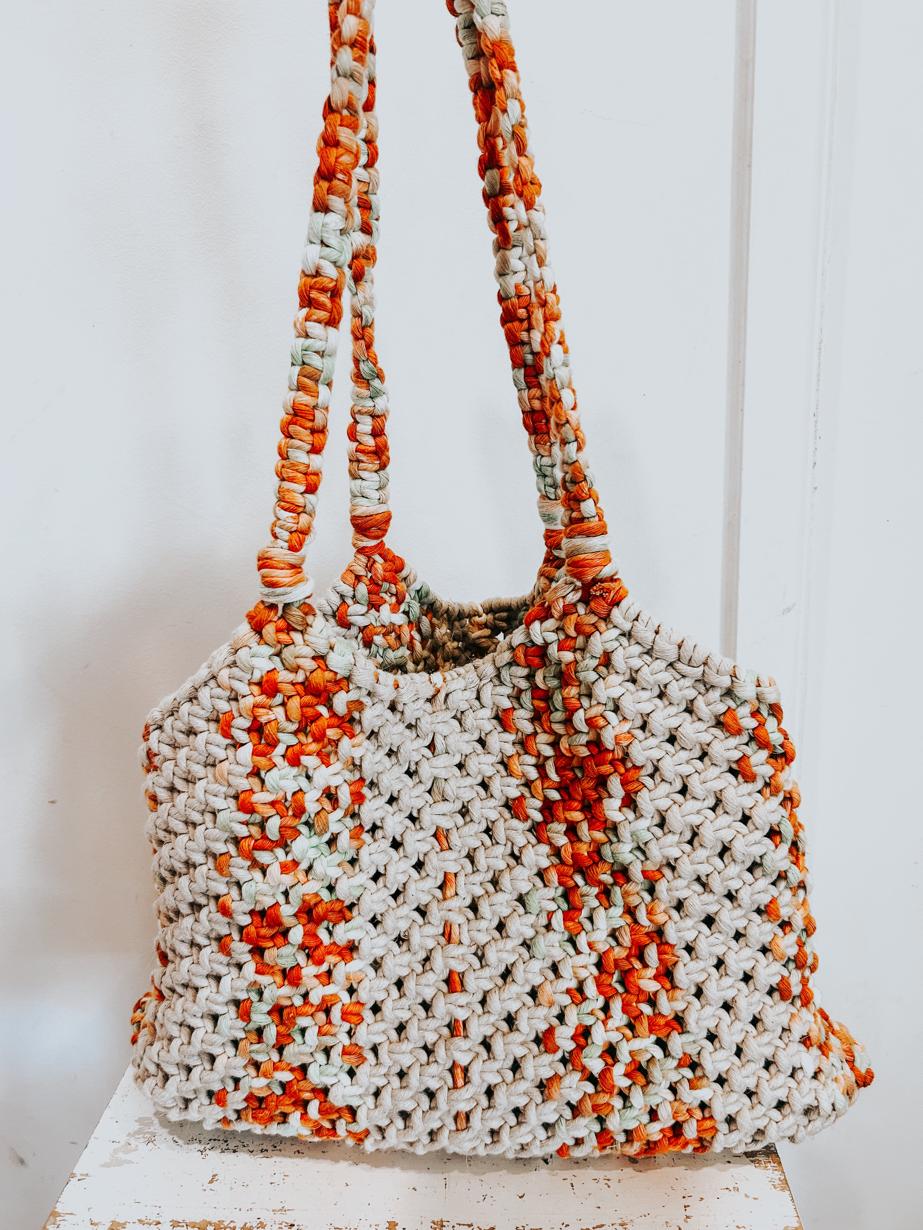 Handmade Linen & Cotton Shoulder Bag