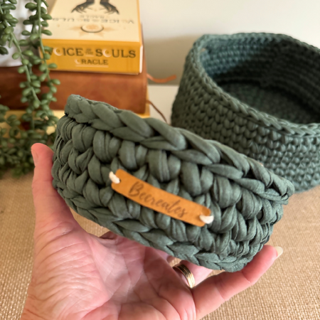 Sea Green | Handmade Basket | Small | Home Decor | Stylish Storage