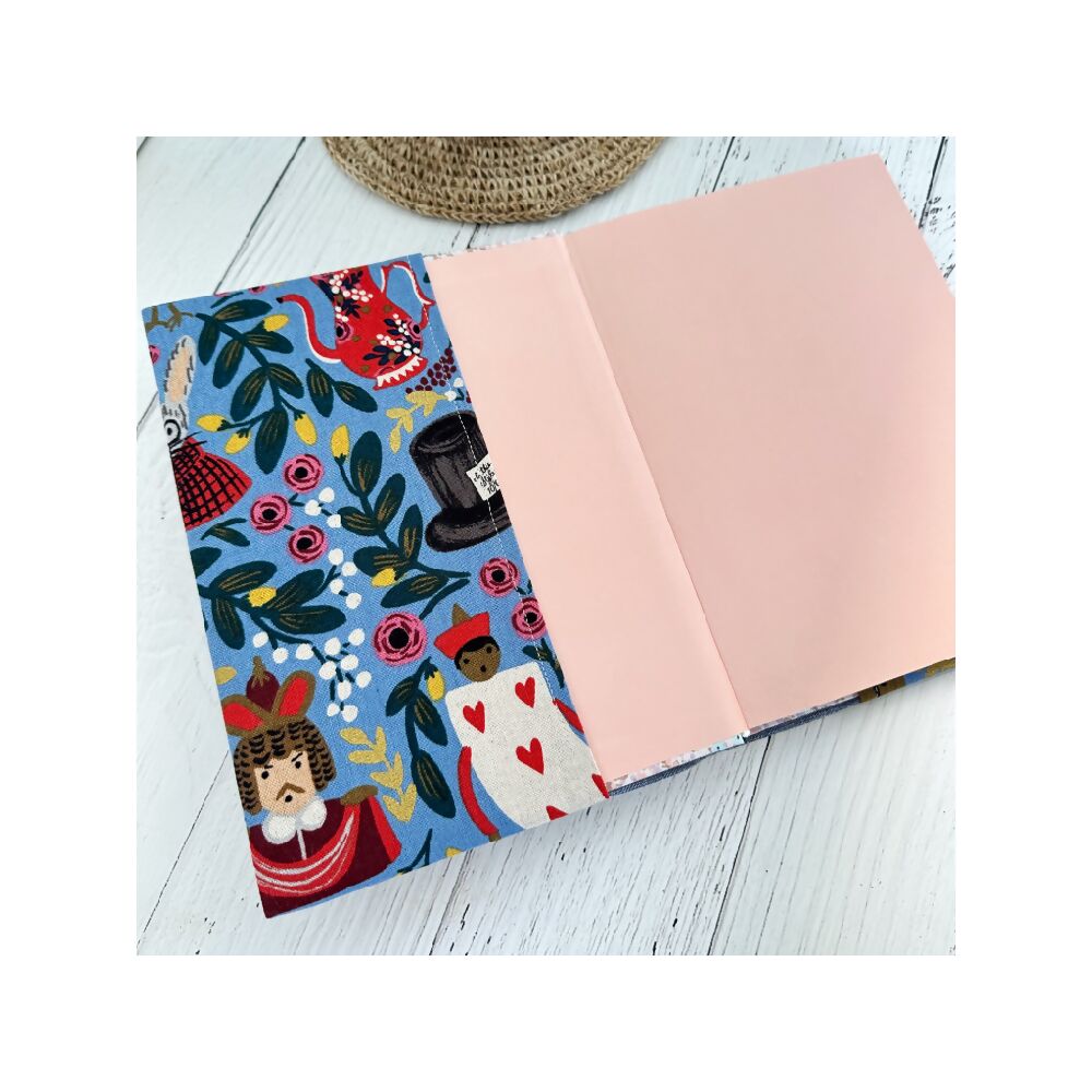 Covered Notebook - Alice in Wonderland - includes Notebook