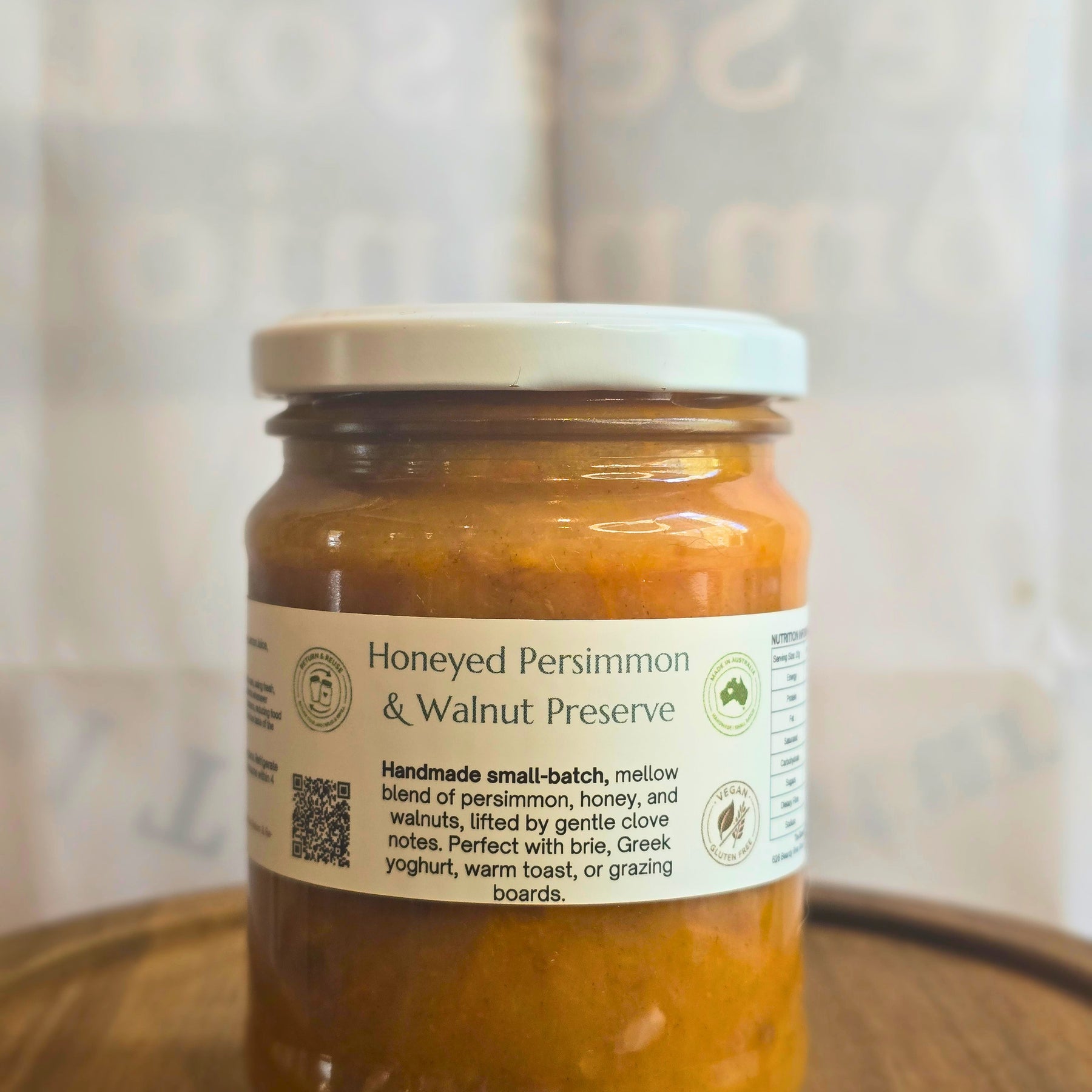 Honeyed Persimmon & Walnut Preserve