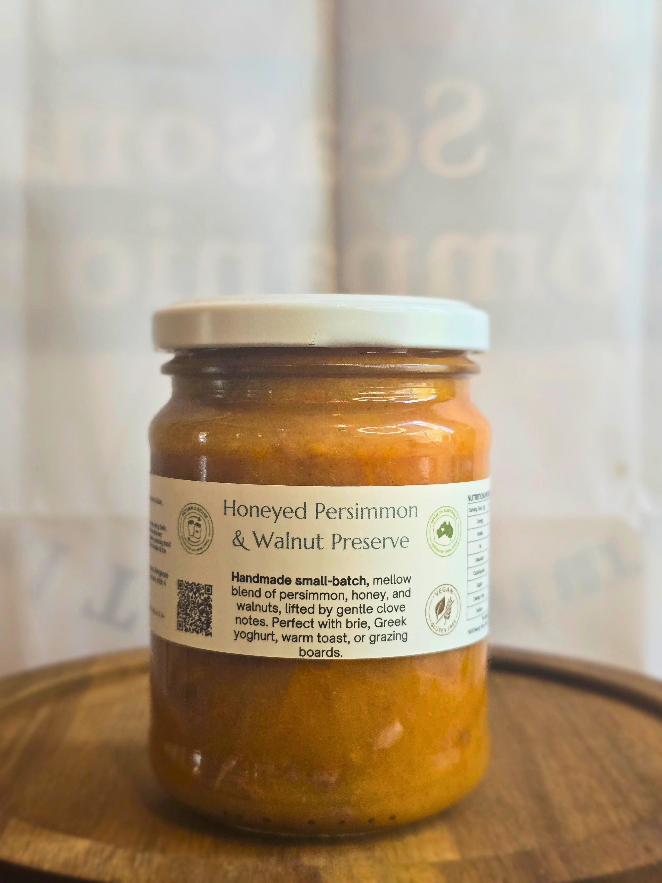 Honeyed Persimmon & Walnut Preserve