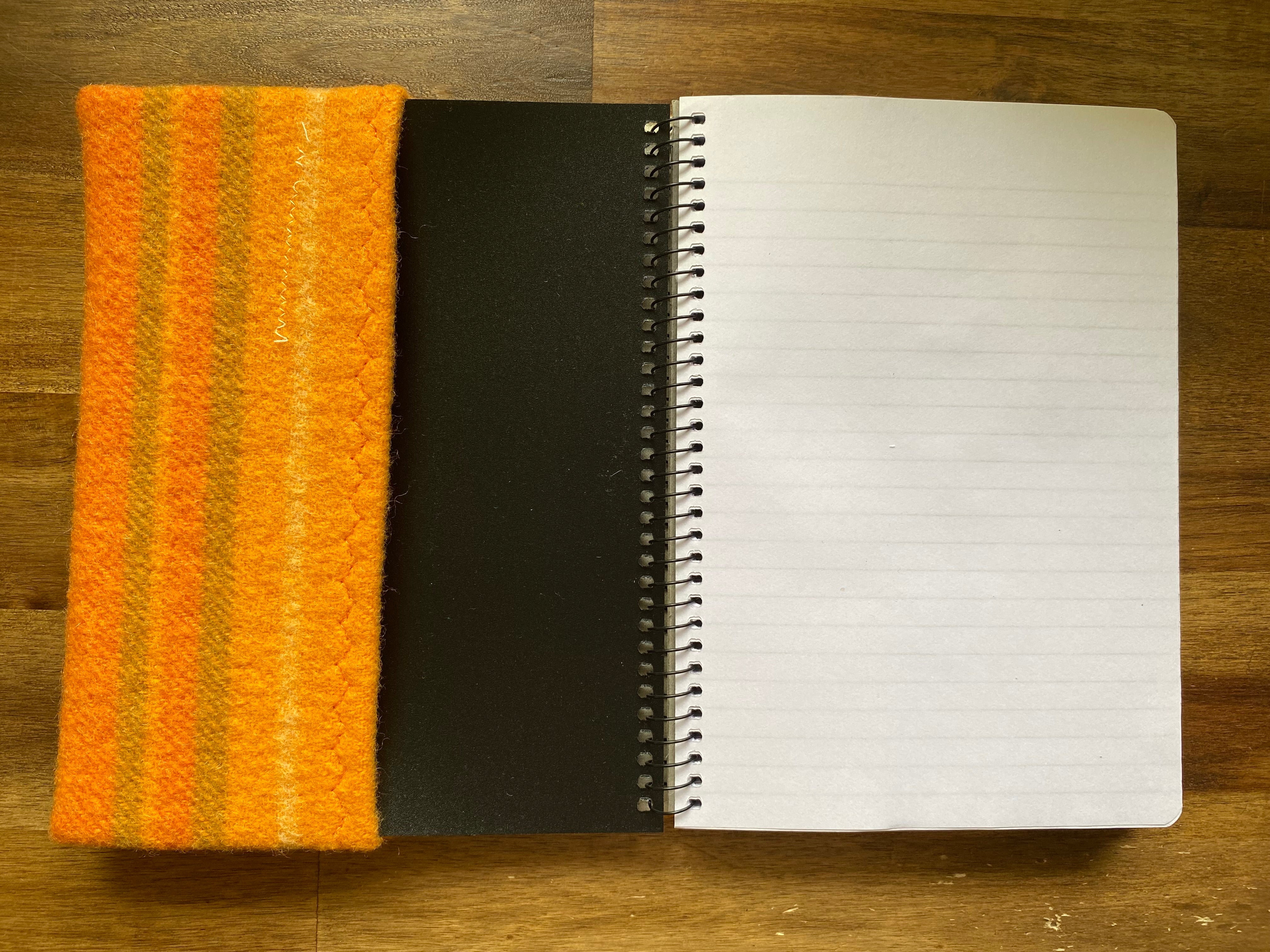A5 Upcycled Notebook Wombat - Orange