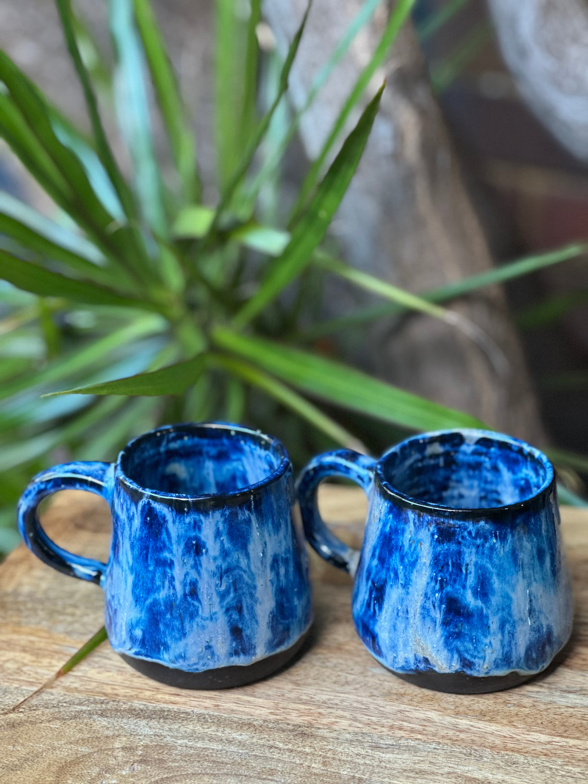 Cosmic Blue Mugs - Handmade Ceramic Mugs