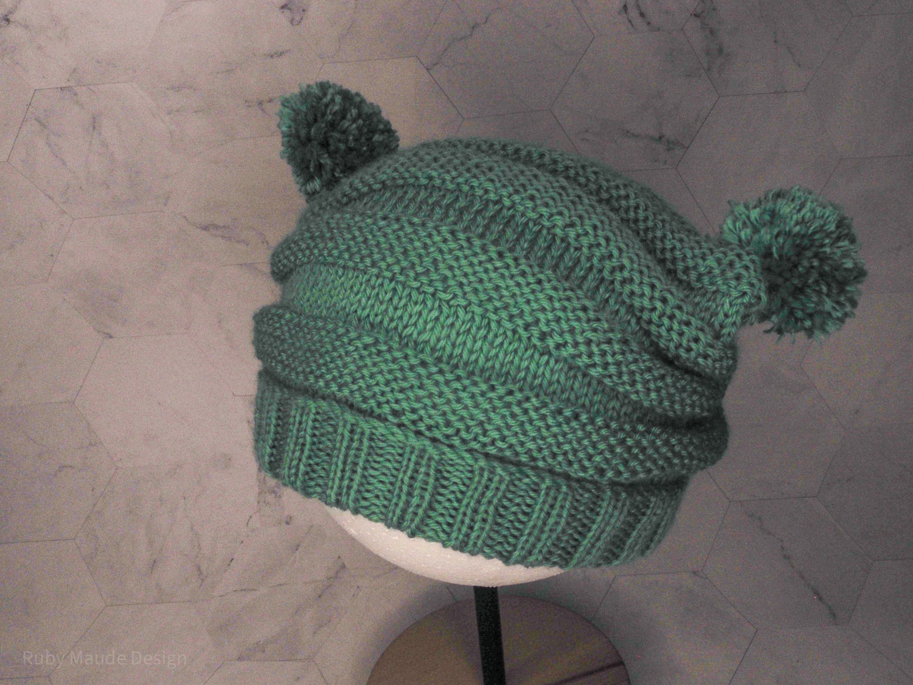 Baby Pom Pom Beanie - Mint
