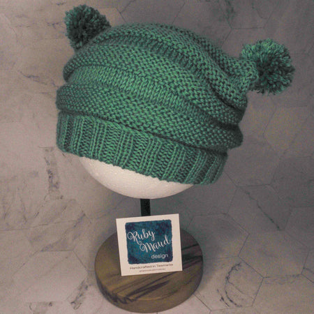 Baby Pom Pom Beanie - Mint