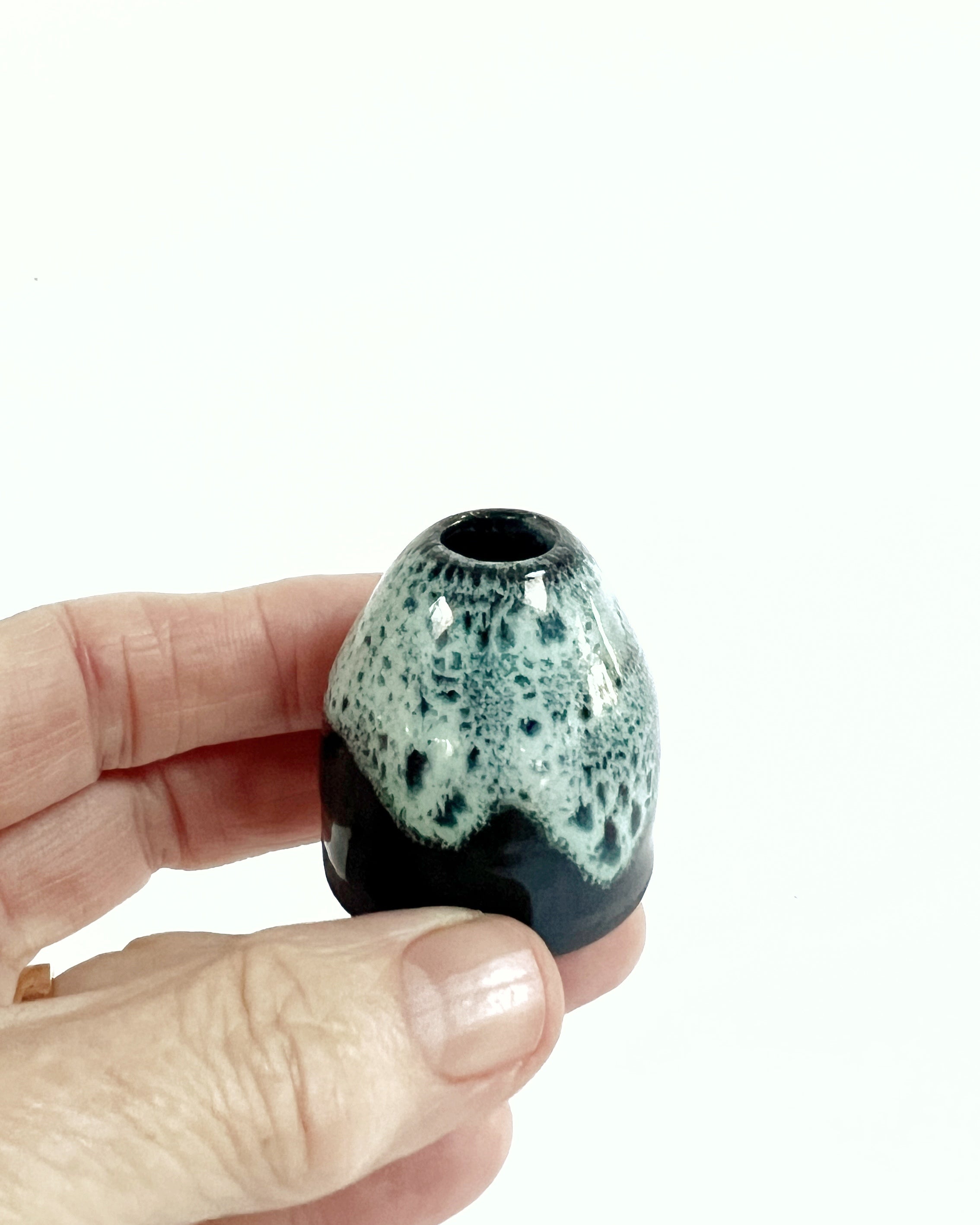 Miniature ceramic bud vases