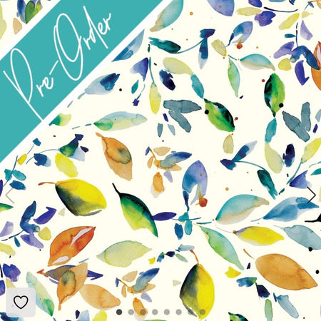 PRE-ORDER Water-resistant wet bags (Watercolour Scattered Leaves by Eszter's Creations)