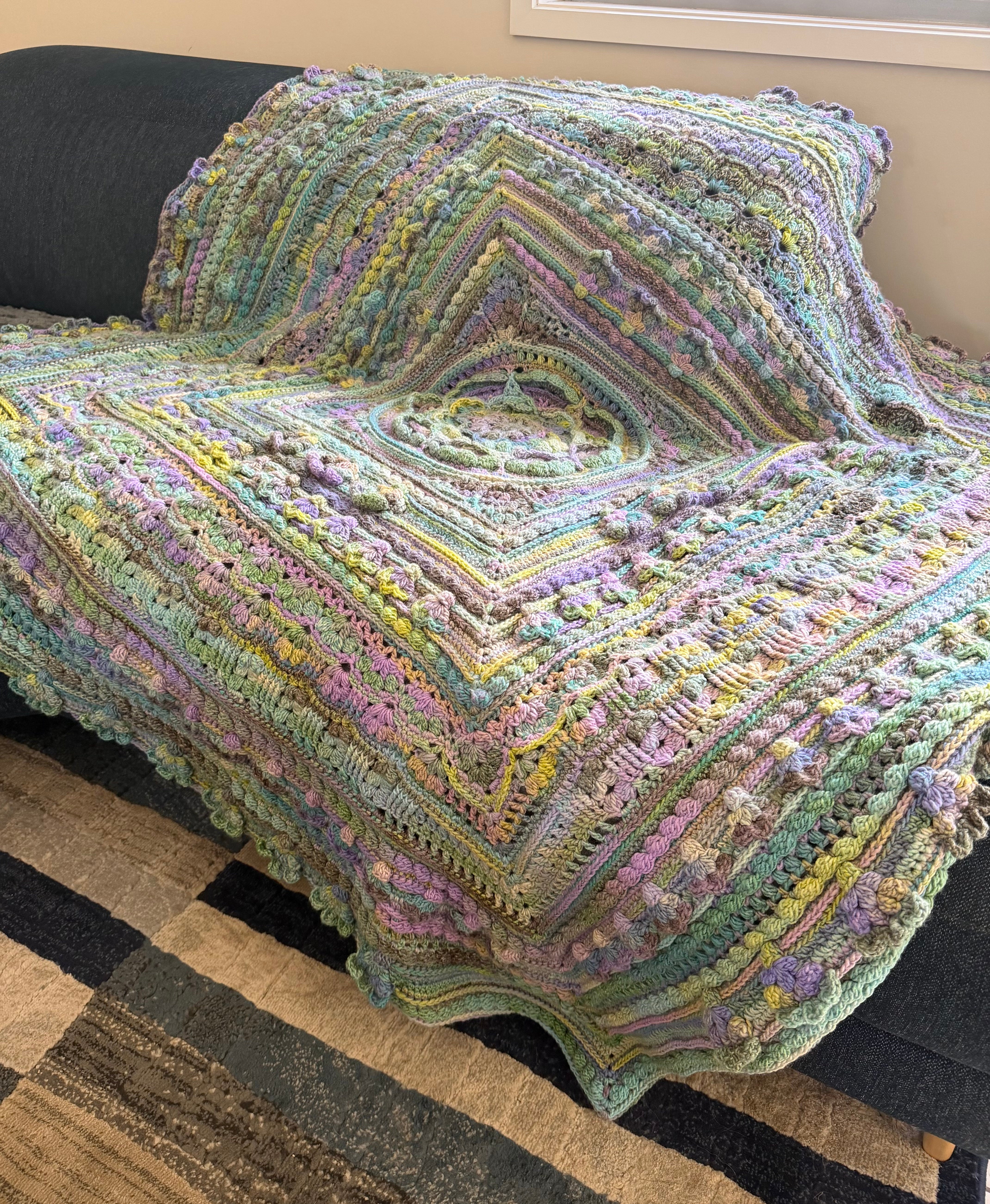 #121 - Large Crocheted Blanket