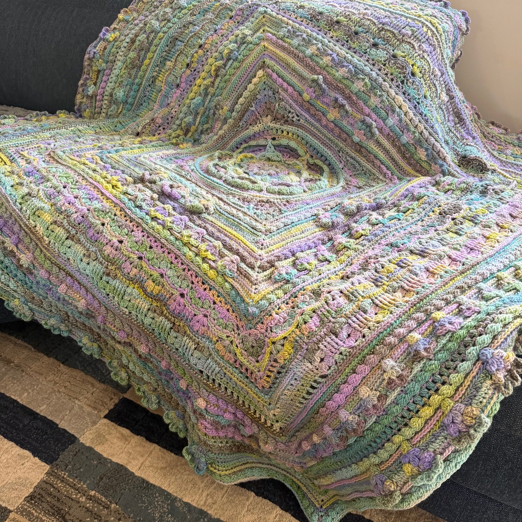 #121 - Large Crocheted Blanket