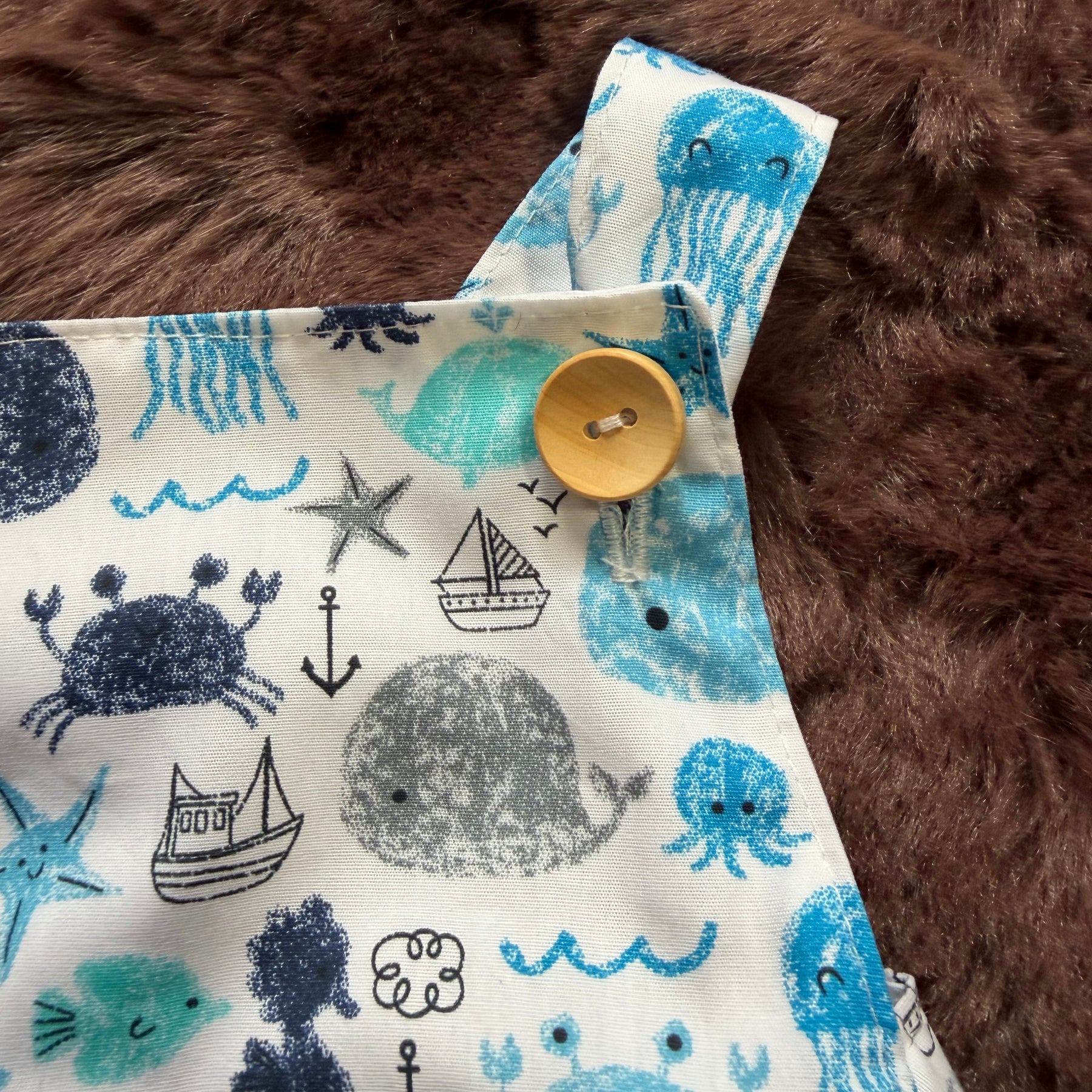 Sea Creatures Gender Neutral Baby Romper