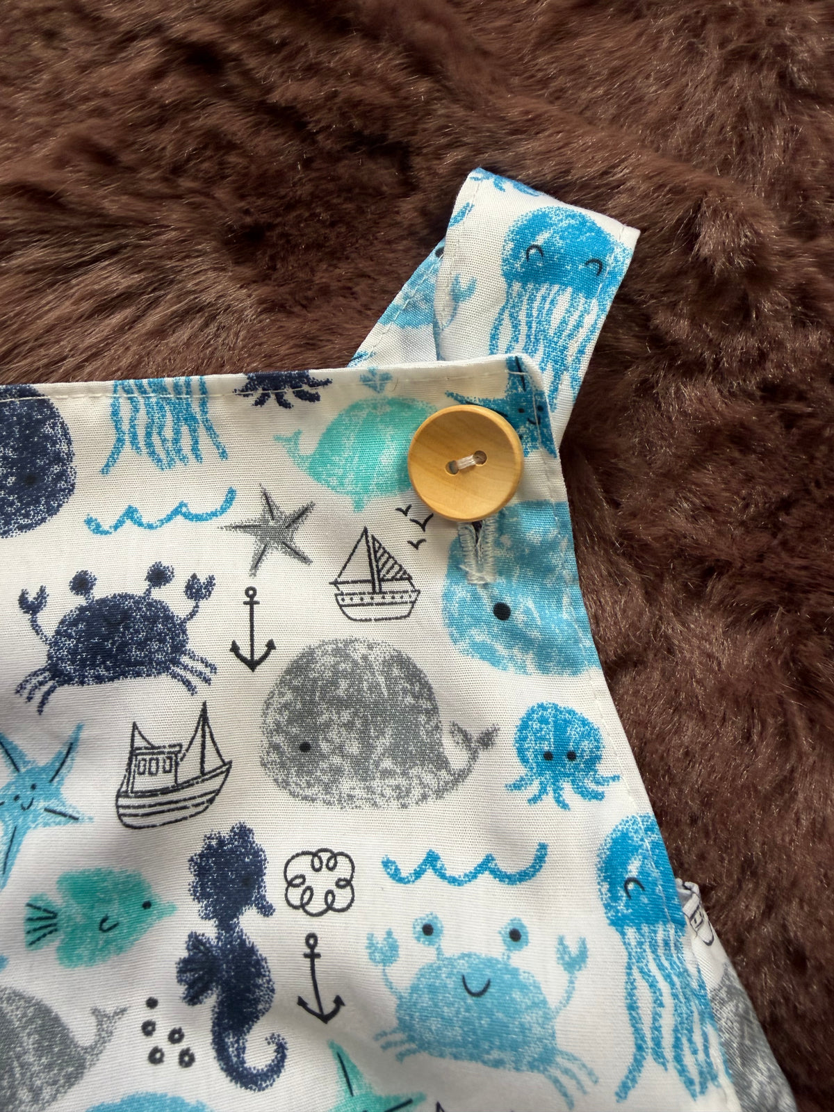 Sea Creatures Gender Neutral Baby Romper