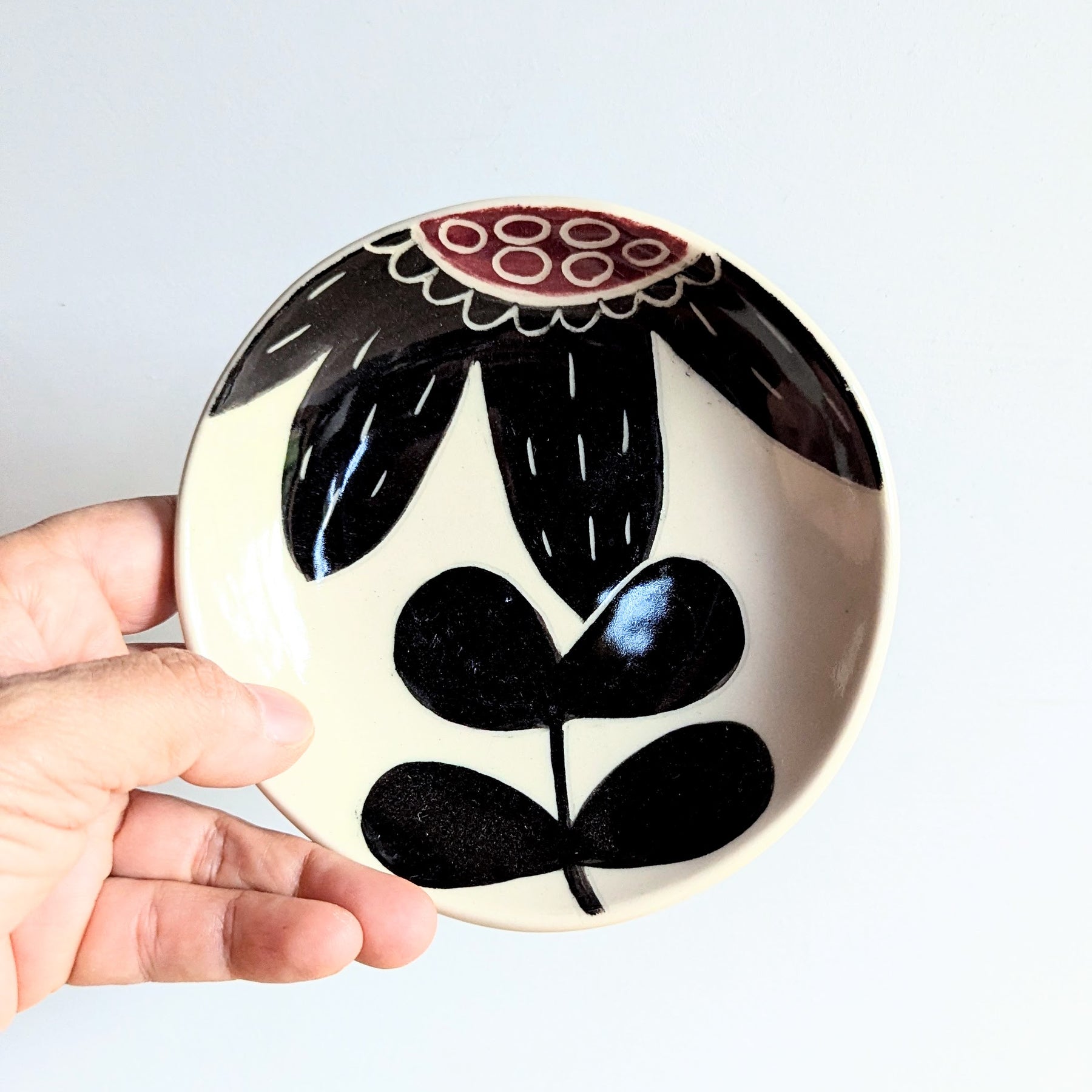 Handmade Ceramic Round Dish