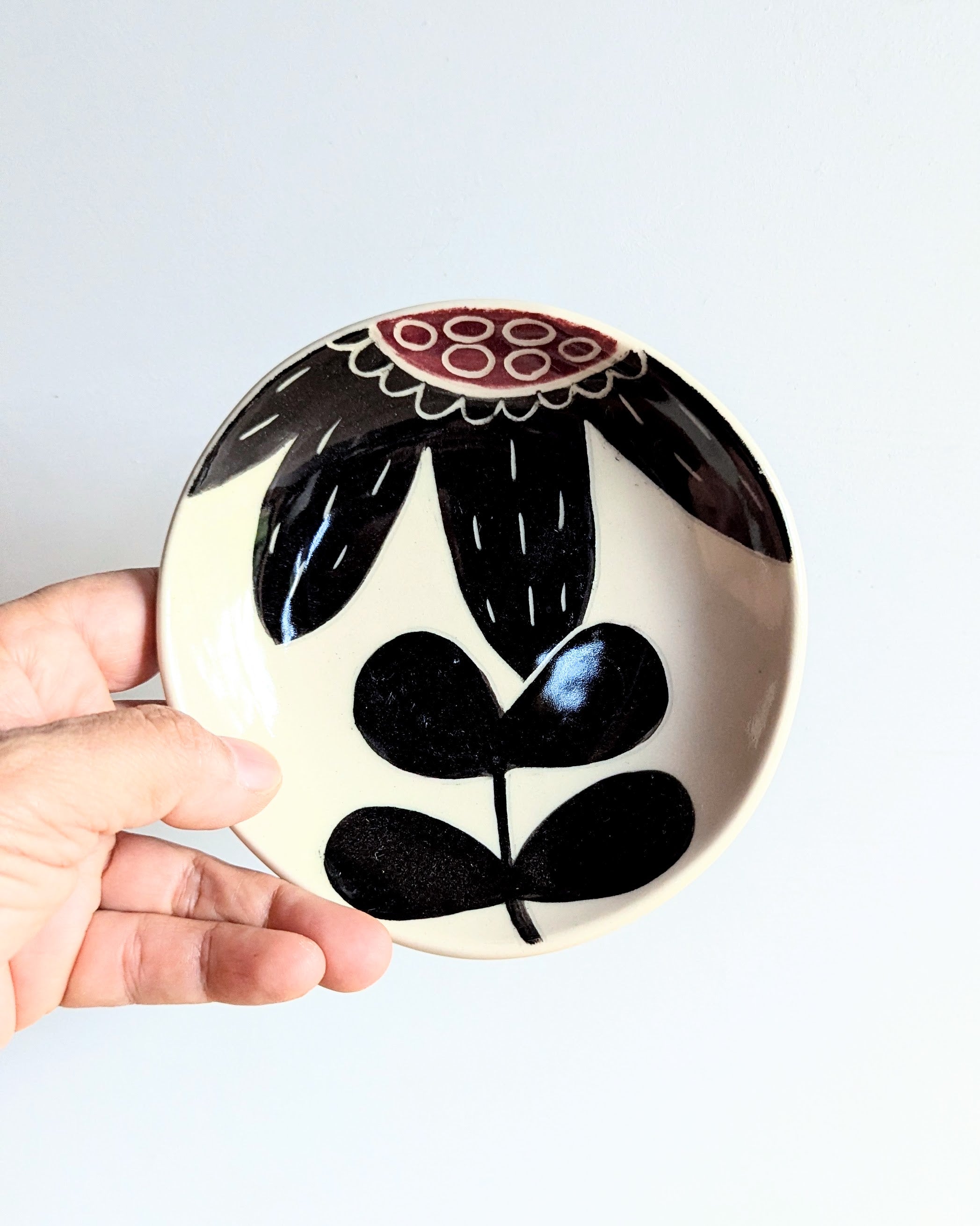Handmade Ceramic Round Dish