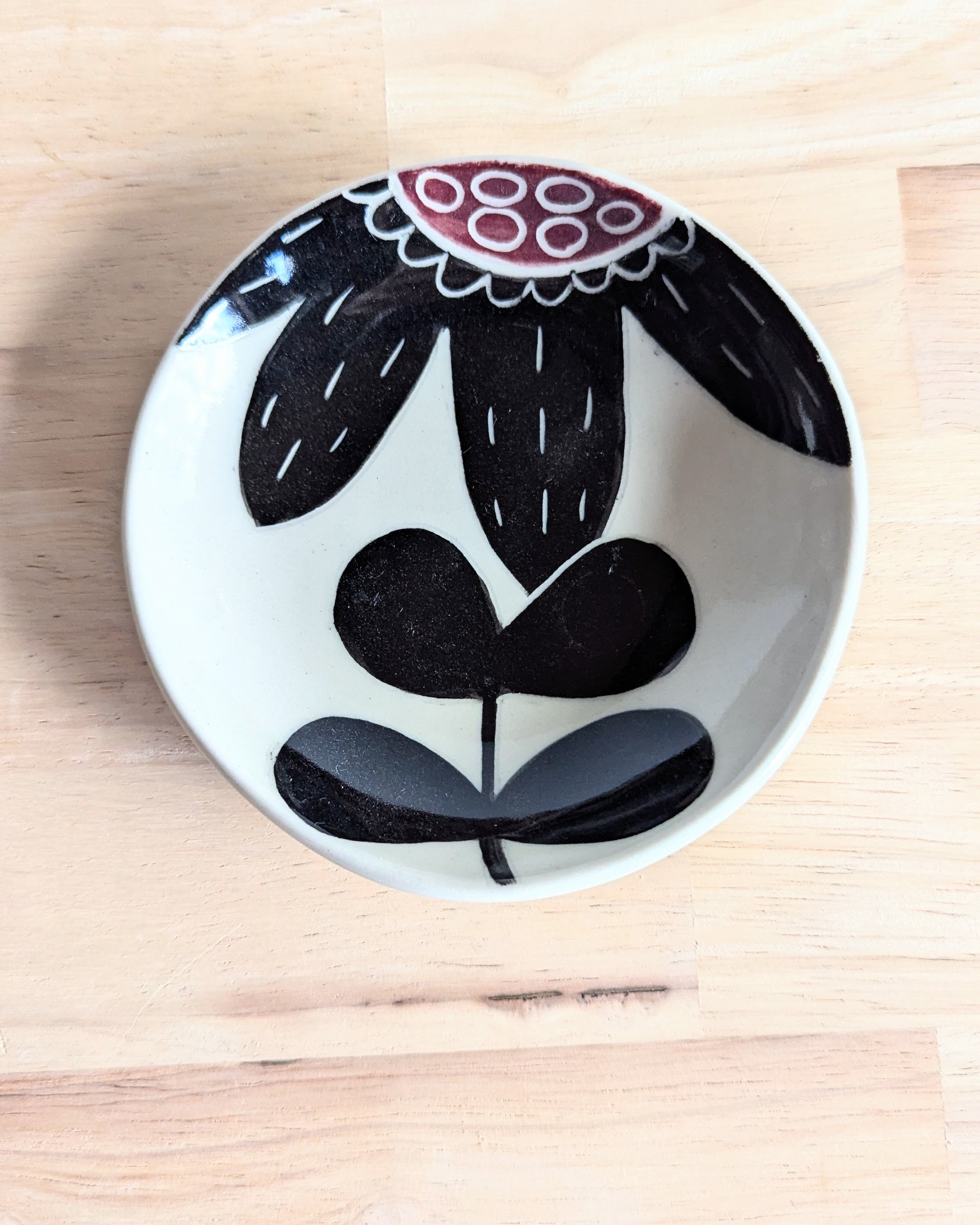 Handmade Ceramic Round Dish