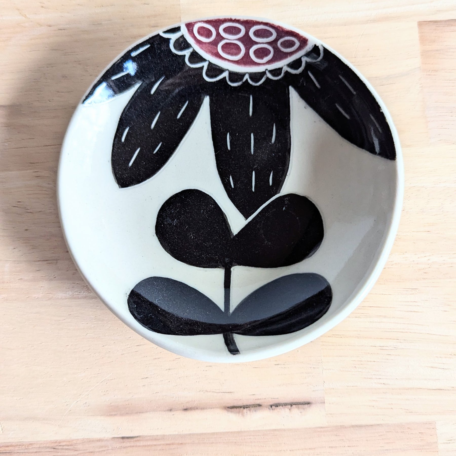 Handmade Ceramic Round Dish