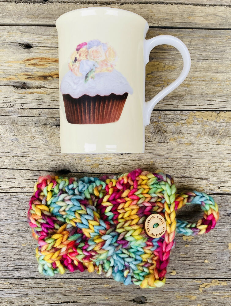 Coffee Cup Cozy, Cup Cozy, Mug Rug