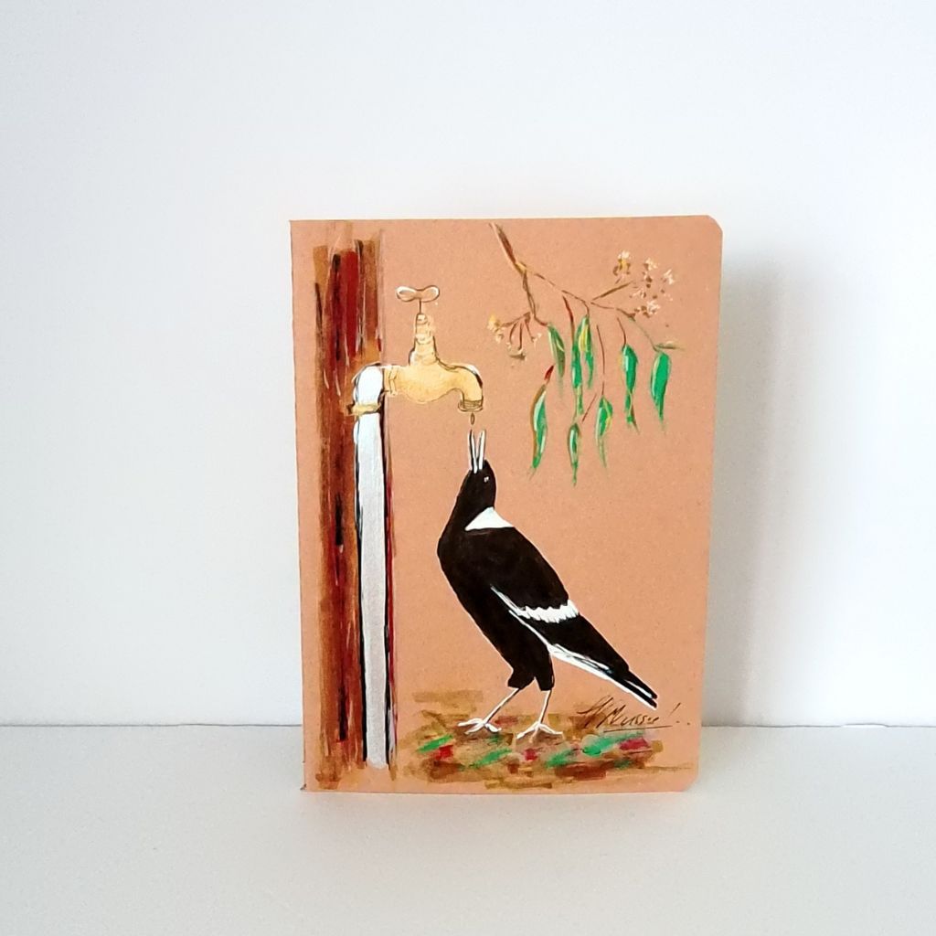 Magpie Handpainted Series of Notebooks