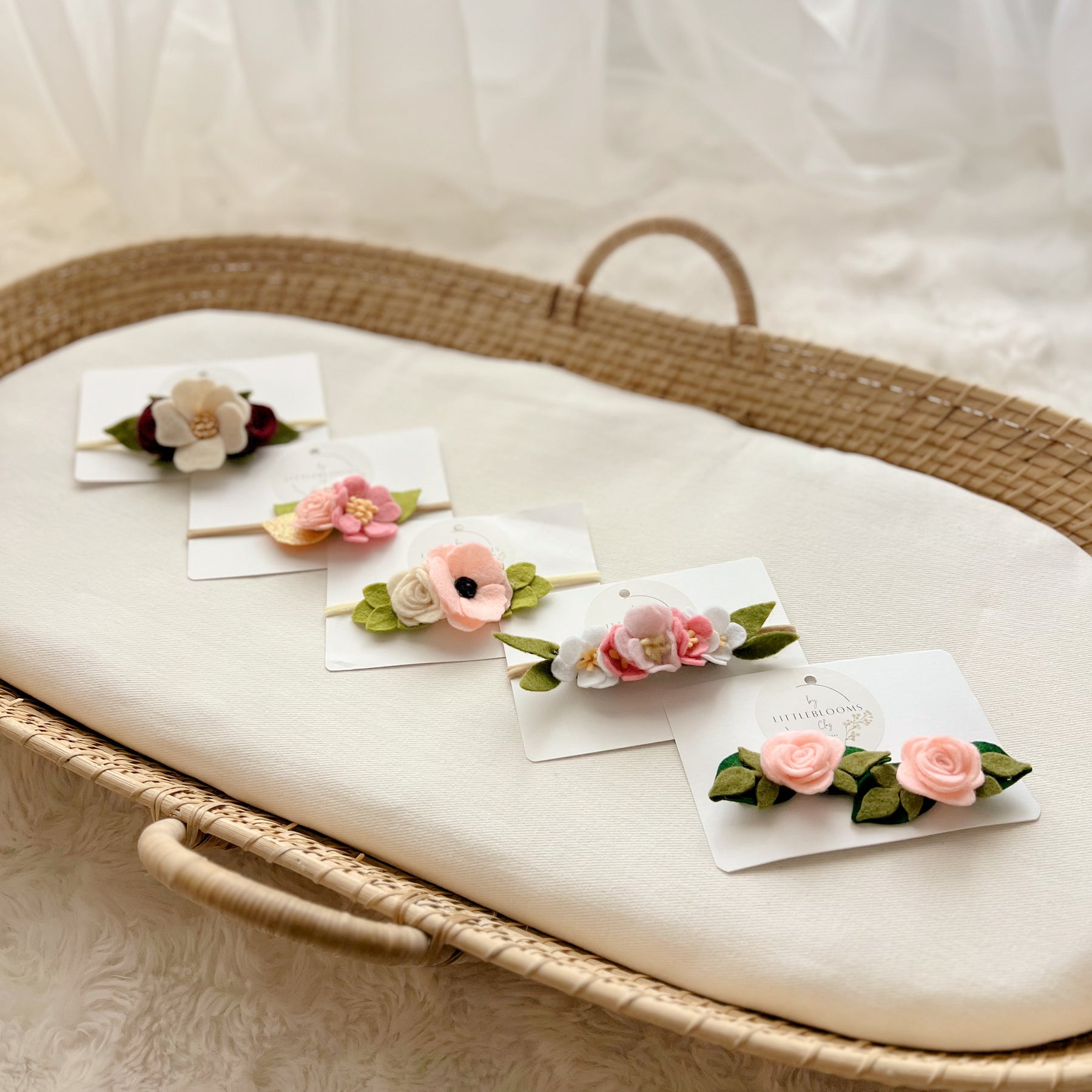 Set of 2 rose clip set