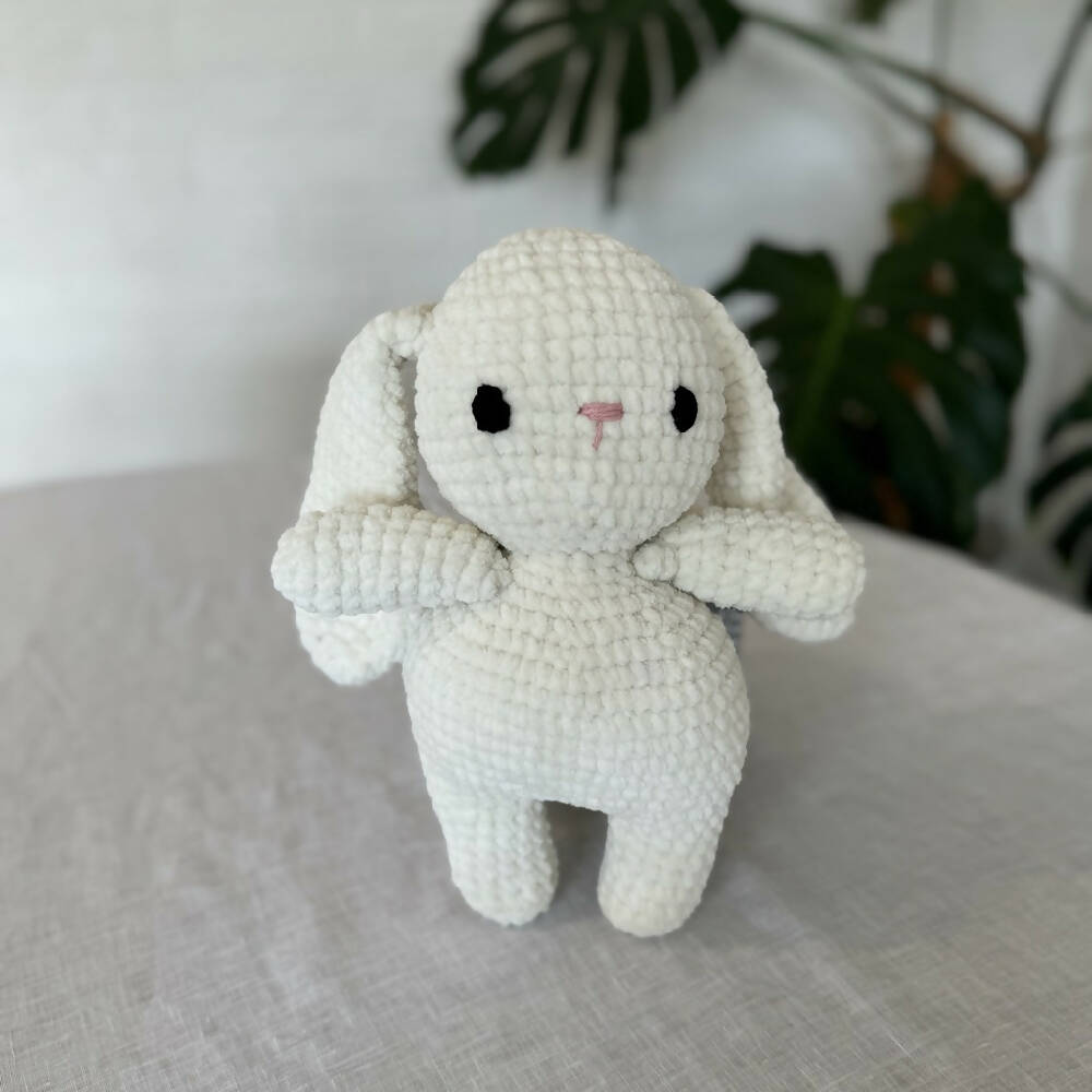 Plush Crochet Soft Toy, Bunny Rabbit, Rose Pink