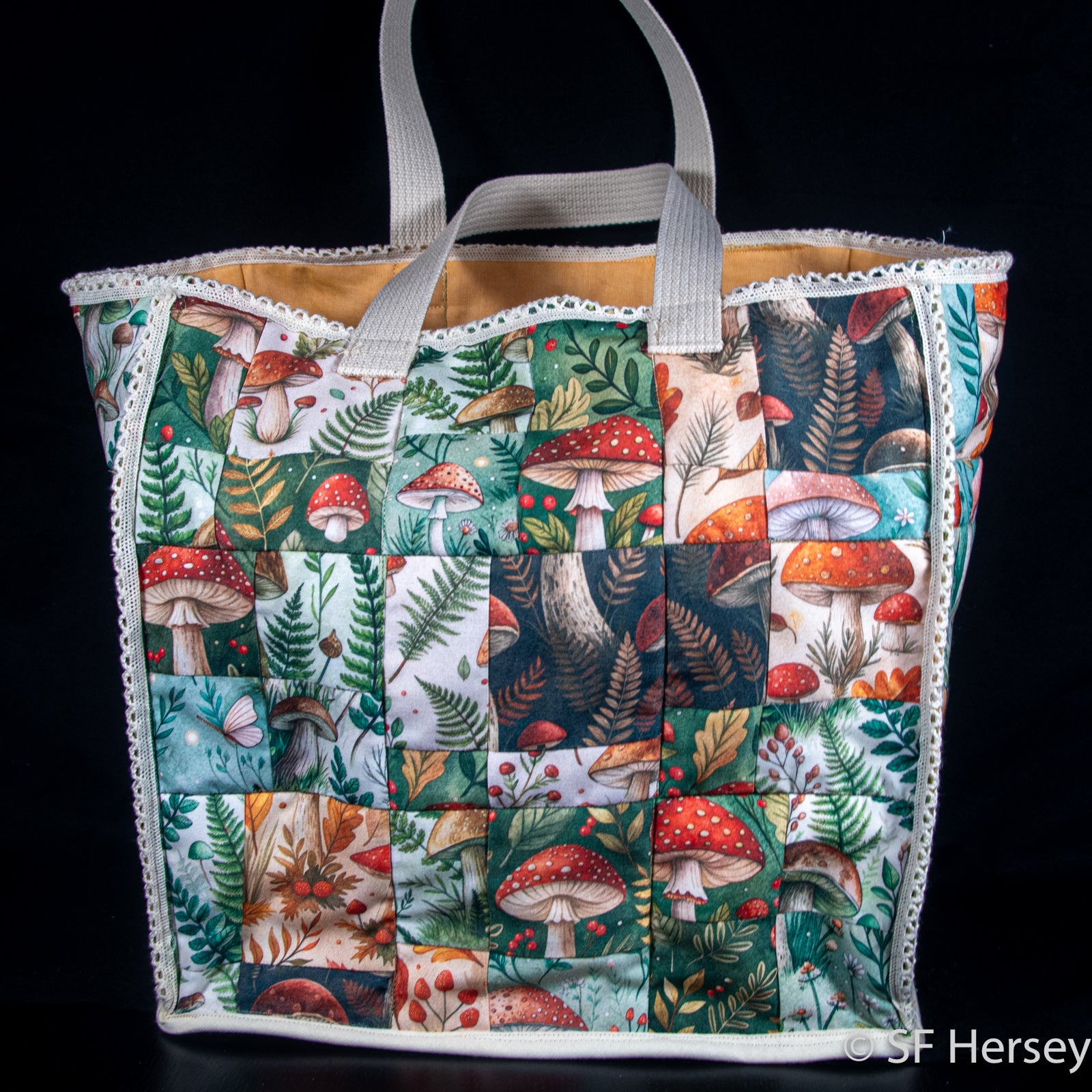 Mushroom Forest Reusable Shopping Bag