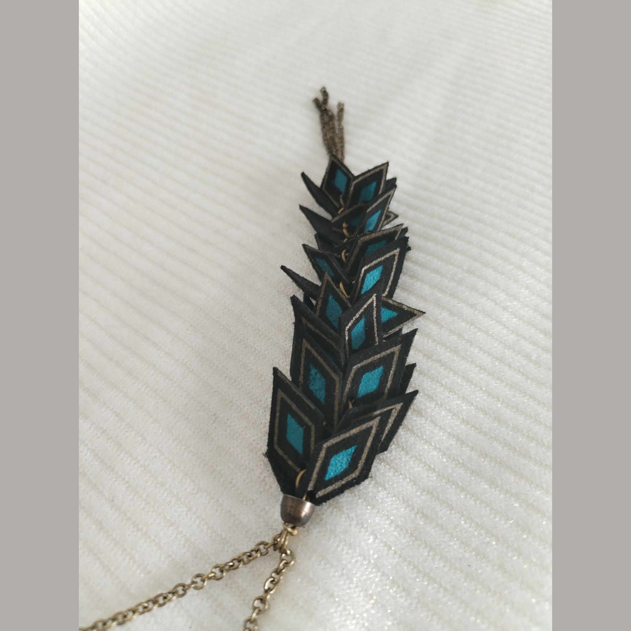 Leather Set - Necklace and Earrings