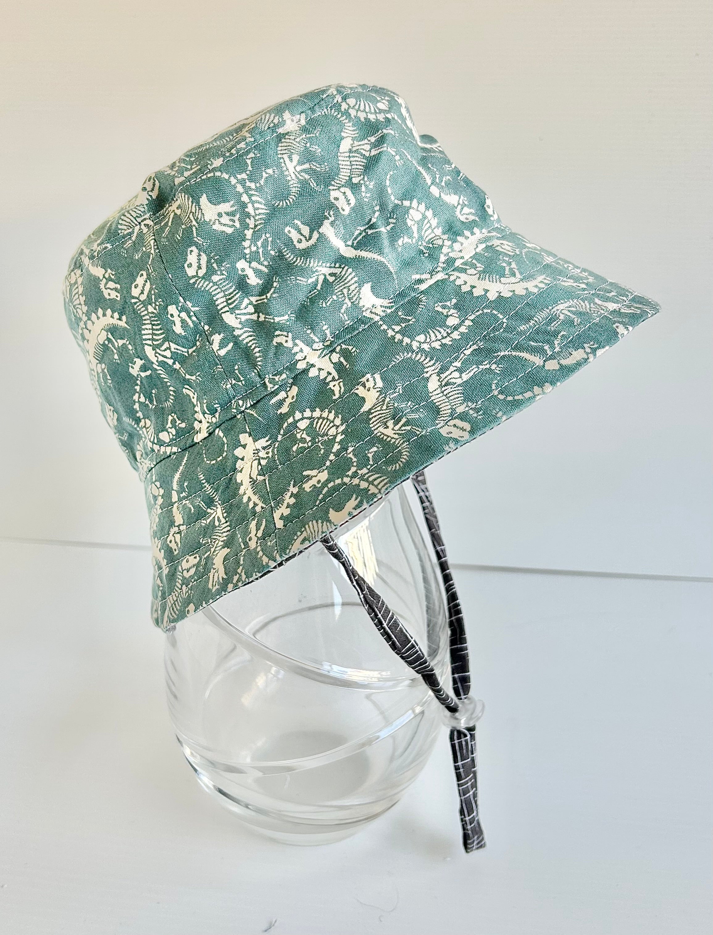 Ready to post- Small size regular brim hats with chin strap- reduced price