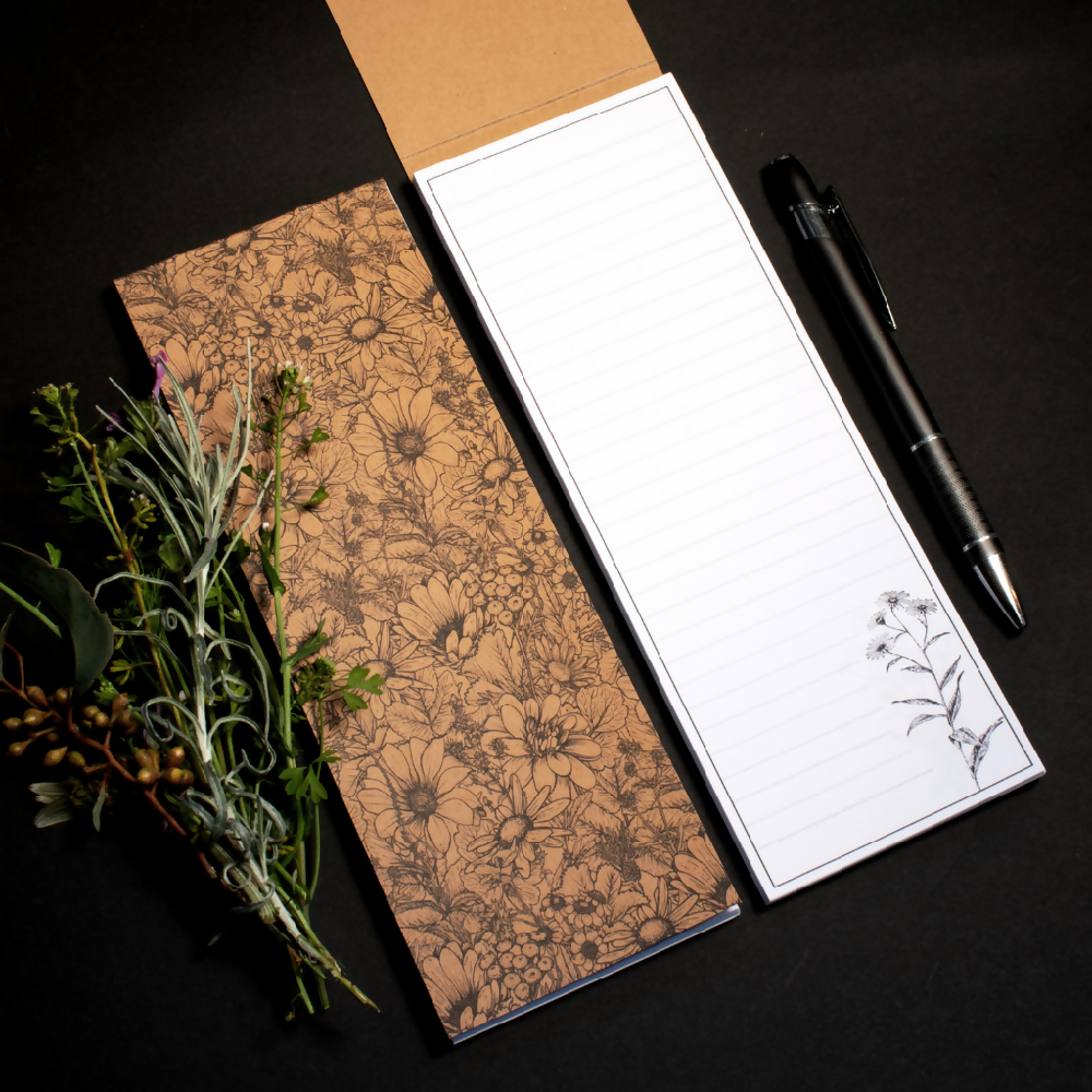 WILDFLOWER ECO LIST PAD - NOTEPAD