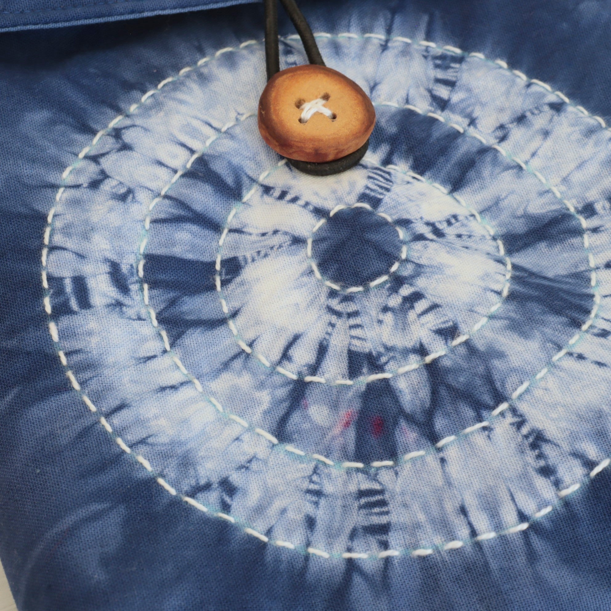Tie Dyed Small Messenger/Cross Body Bag, Indigo