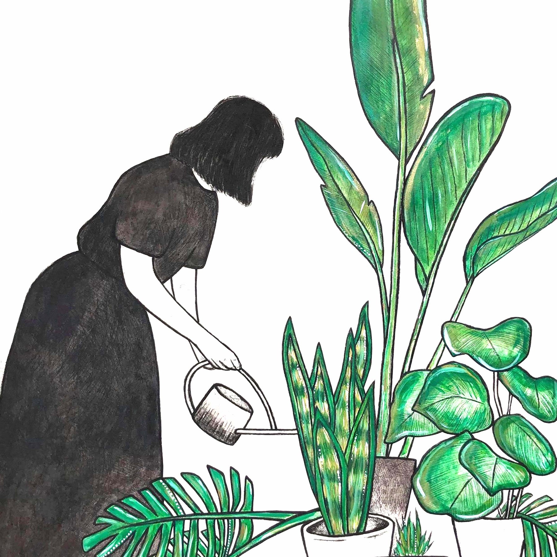 Garden Forager Giclee Print