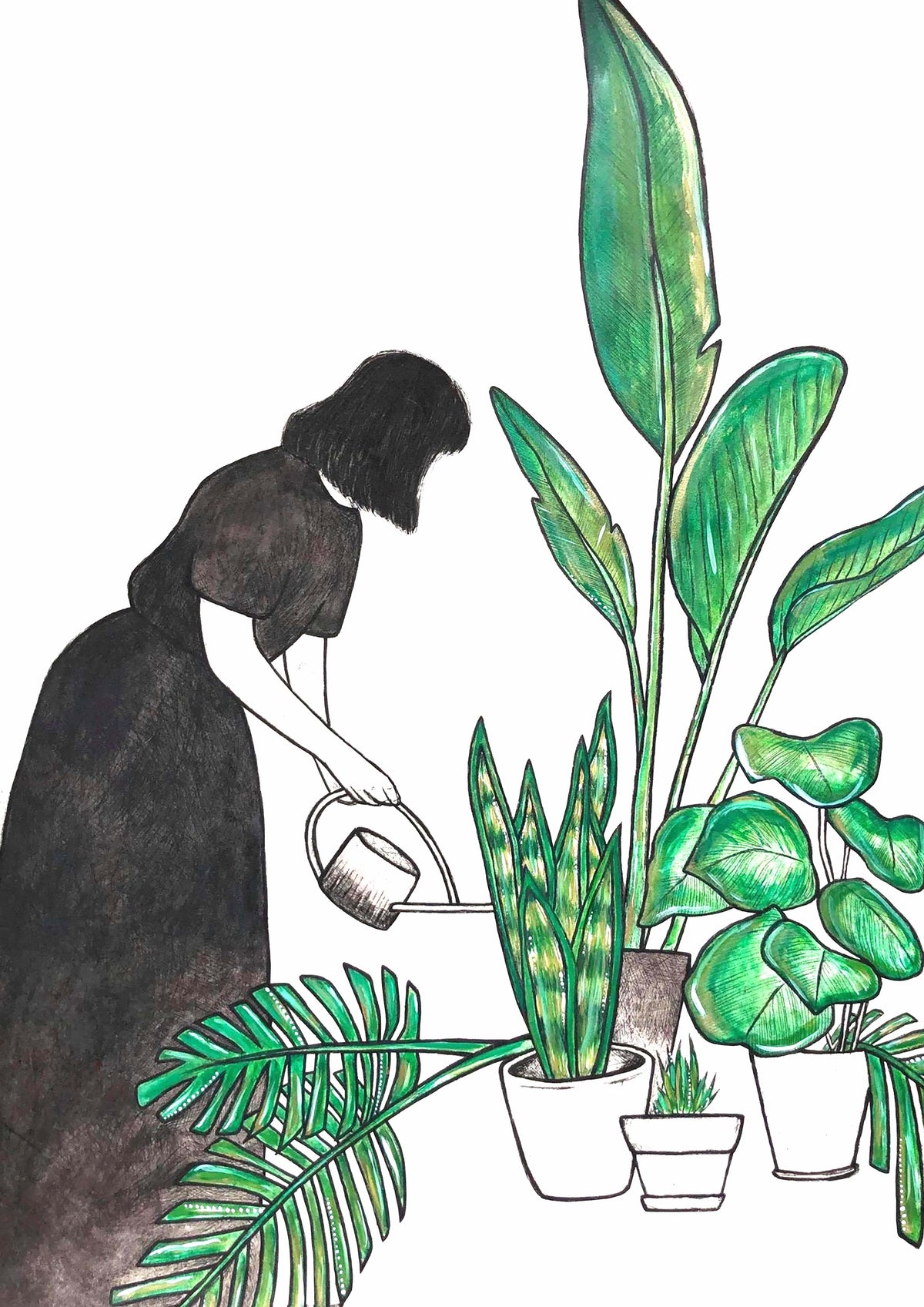 Garden Forager Giclee Print