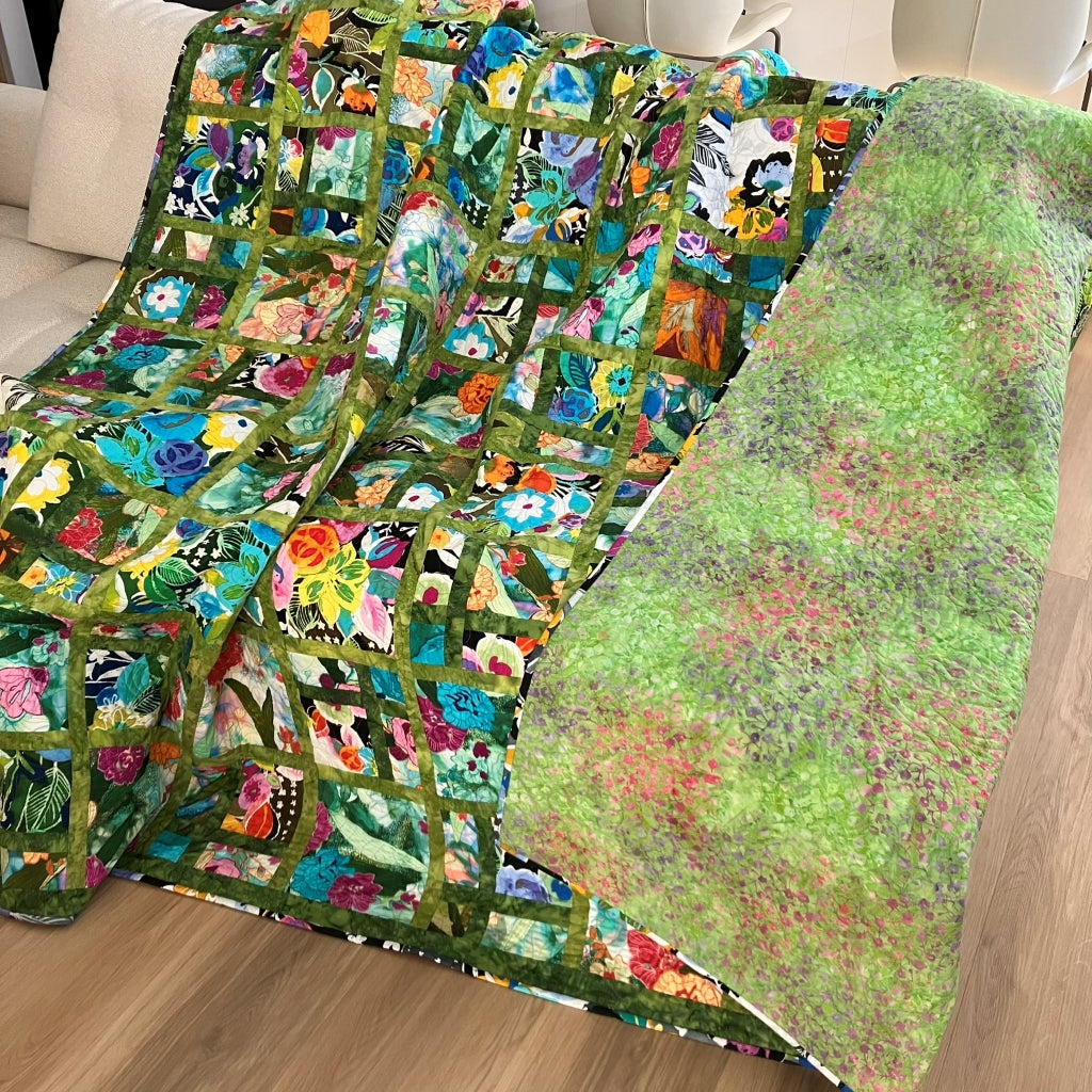 handmade patchwork quilt australia - batik fabrics