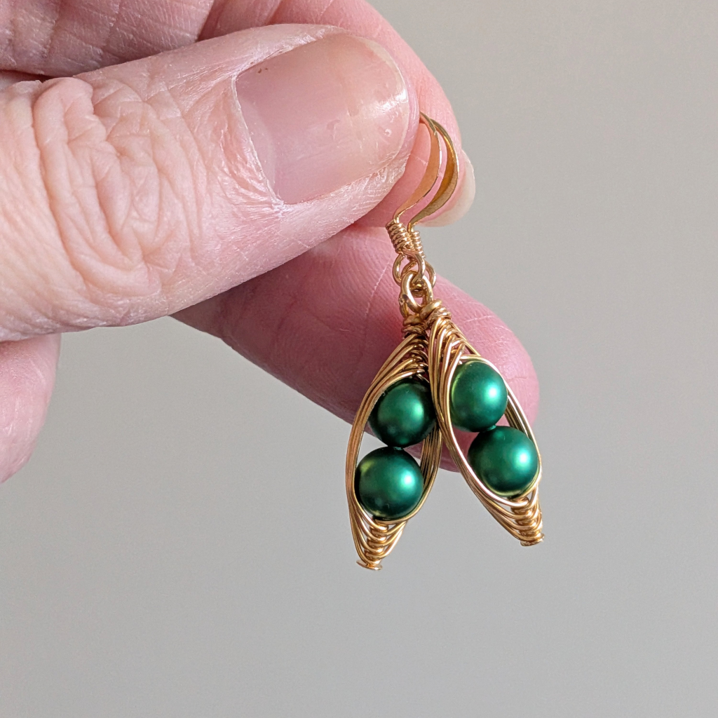 Christmas Earrings Two Peas In A Pod Earrings