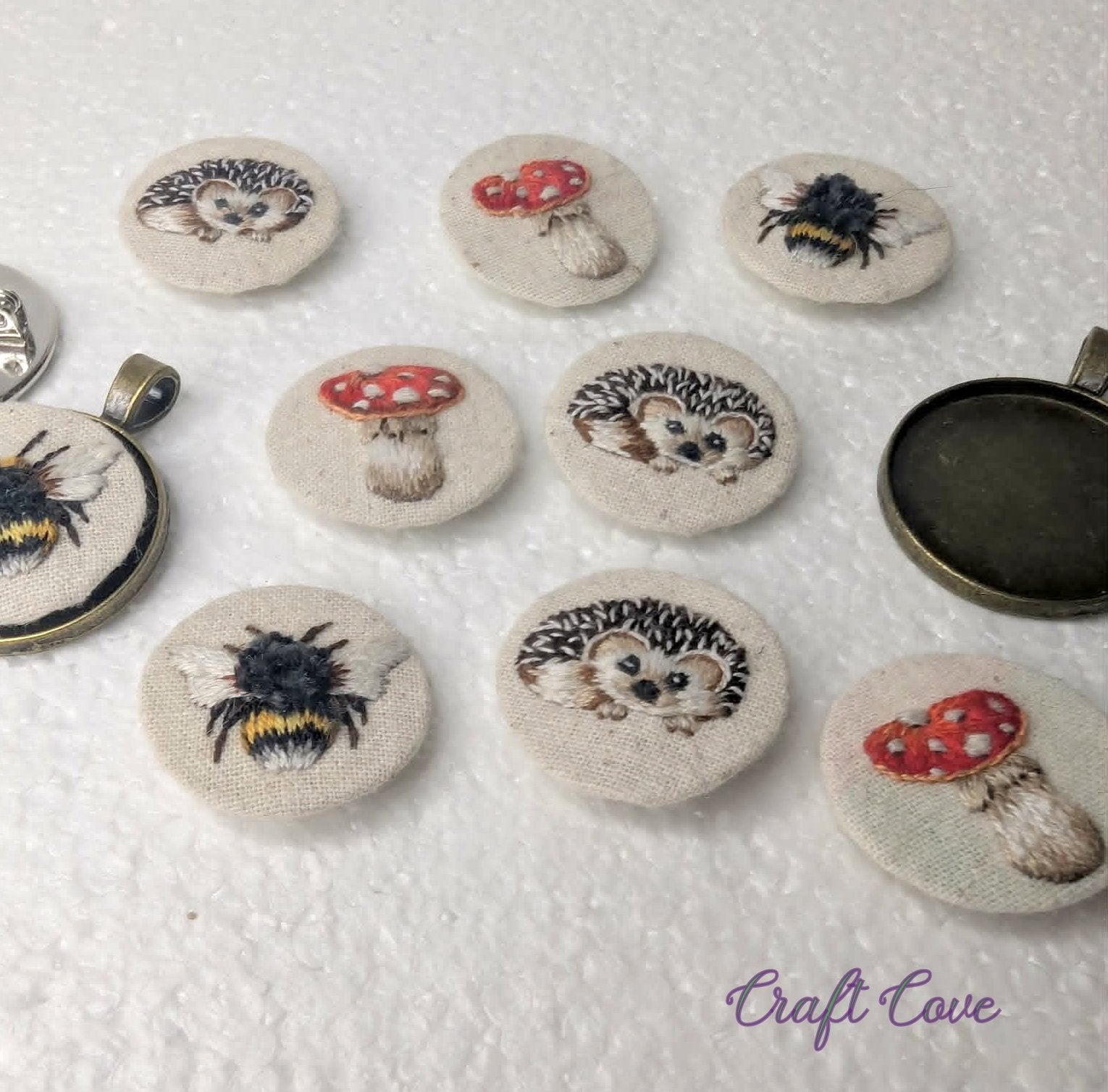 Mini Hand Embroidered Jewellery