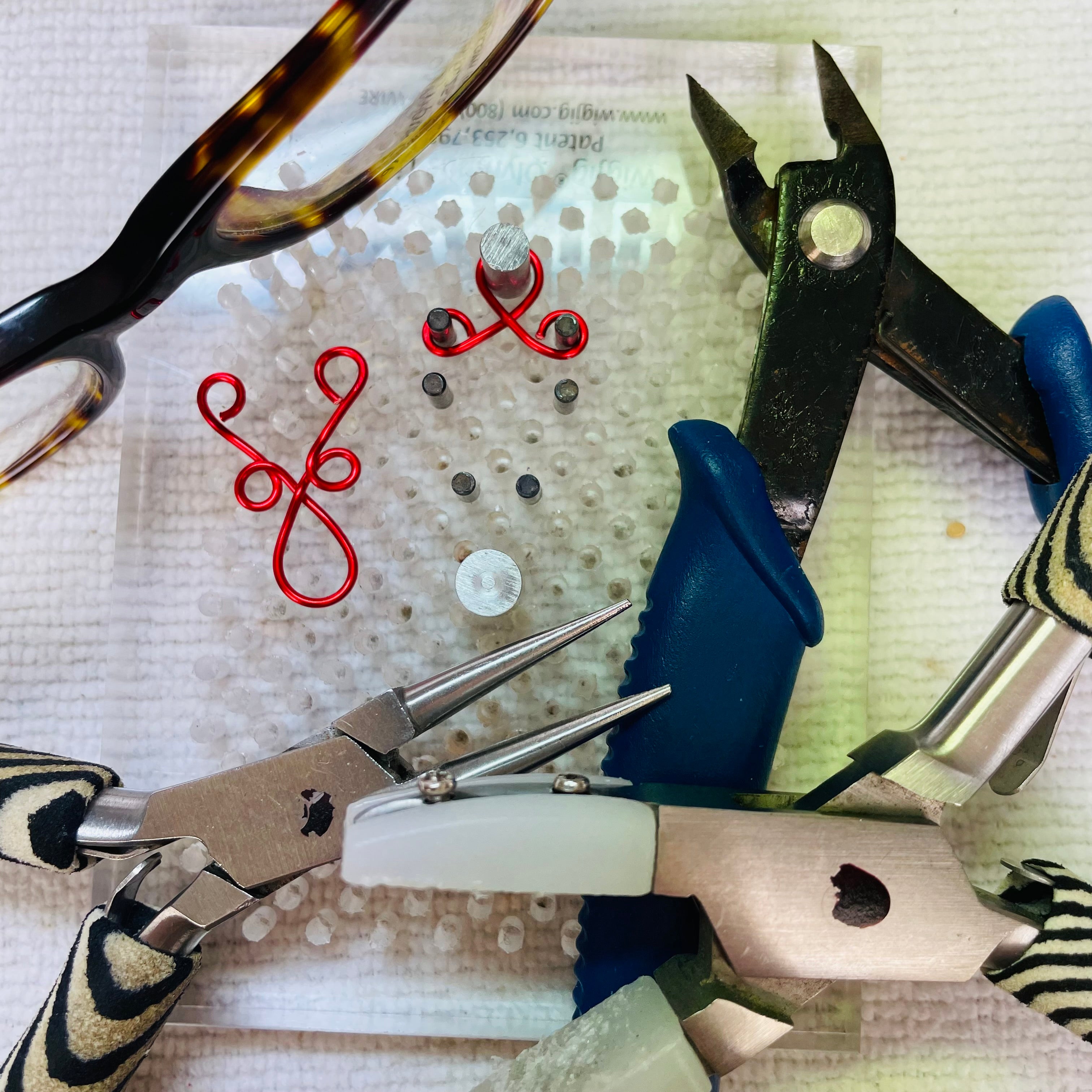 B's Elegant Dangling Gold Wired Earrings with Freshwater Pearls and Crystals